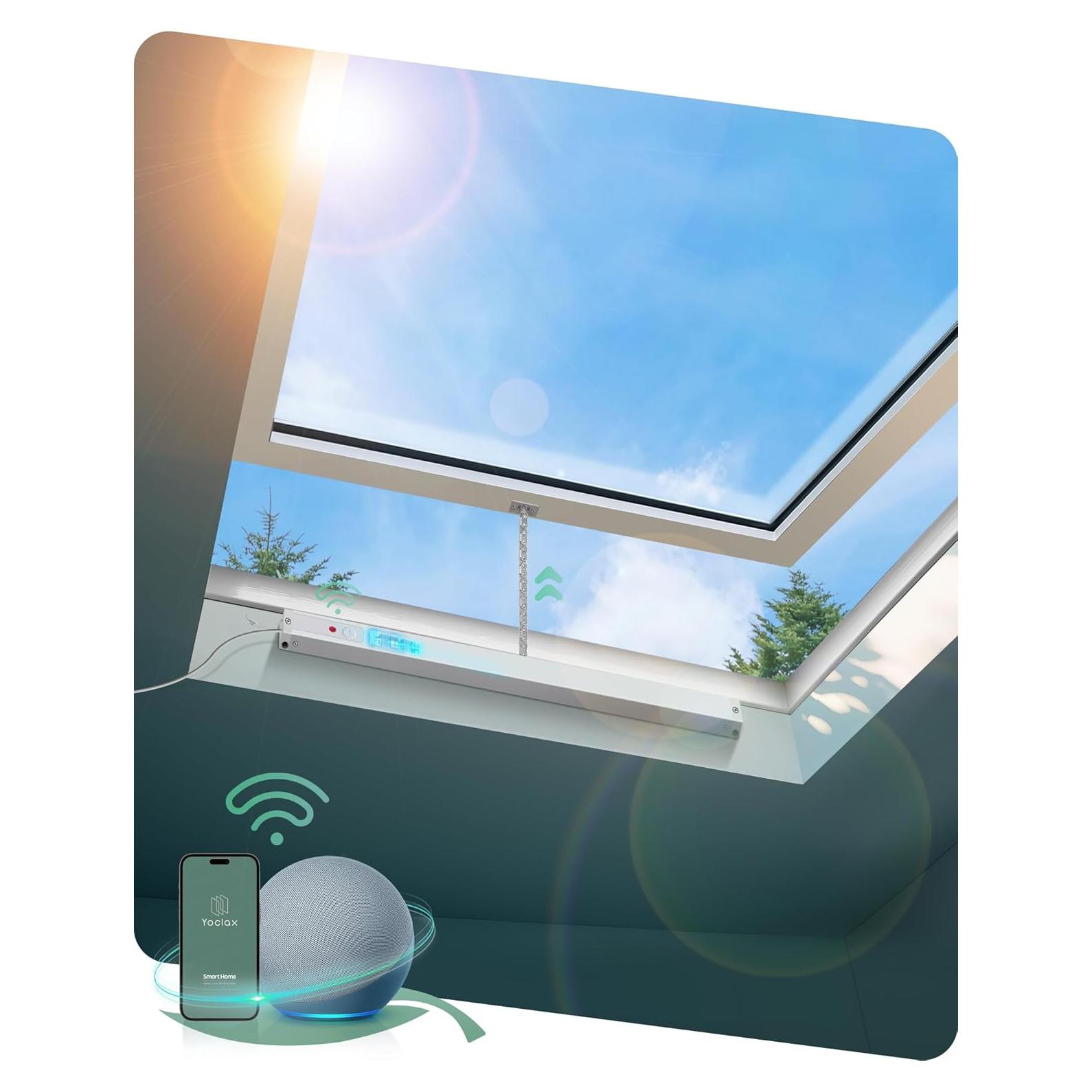 Abridor de Ventanas Automático Yoolax con Control WiFi y Voz