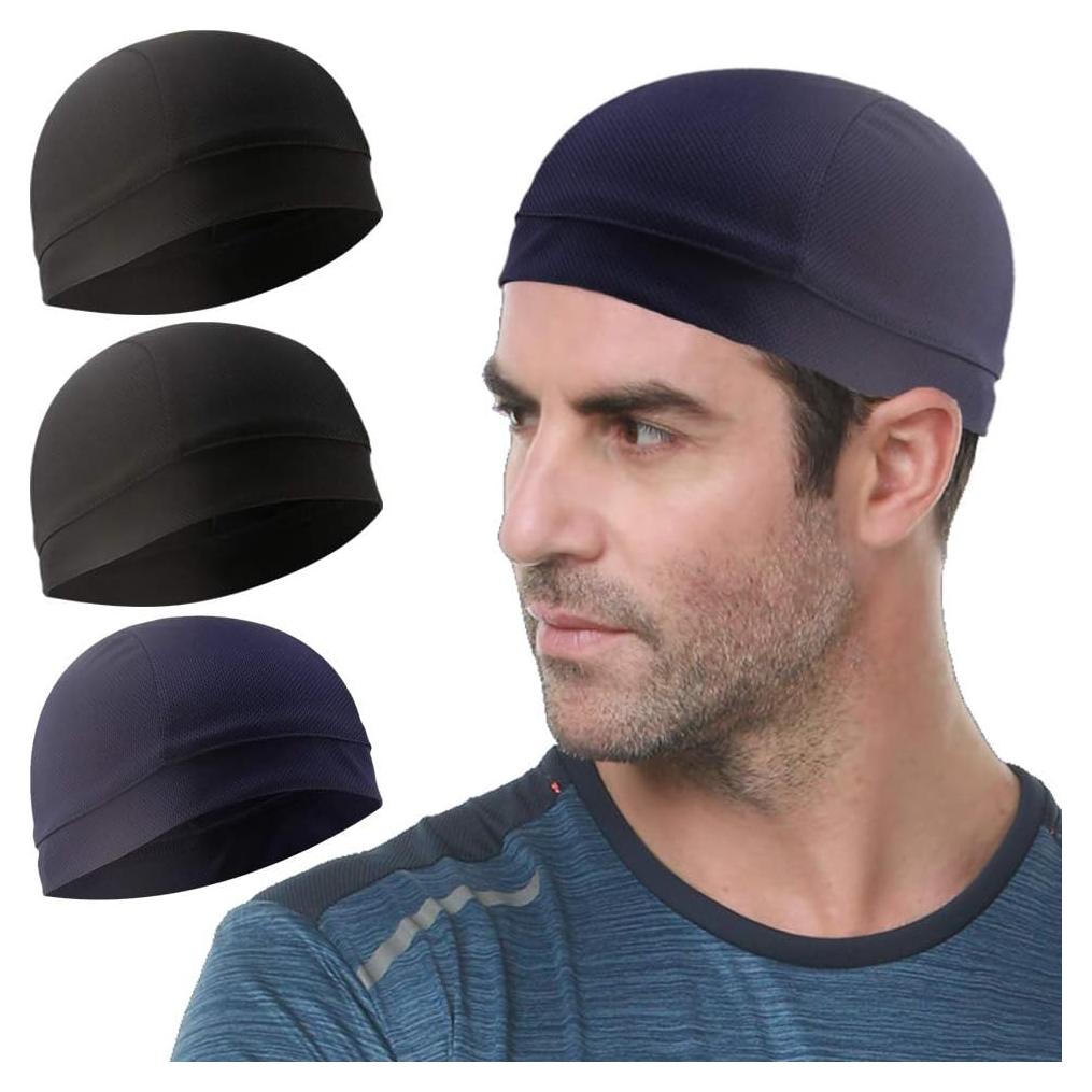Paquete de 3 Gorras Enfriadoras Baku Silk para Ciclismo