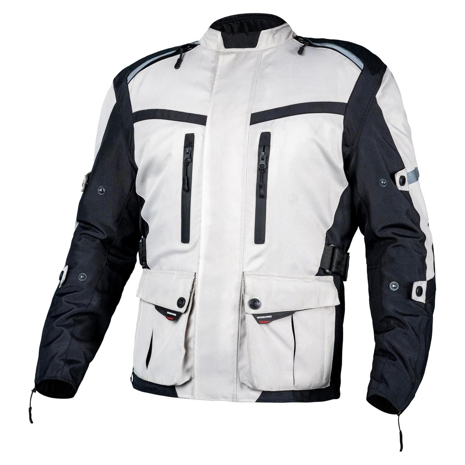 Chaqueta de Moto WICKED STOCK Impermeable CE Nivel 2 Hombre