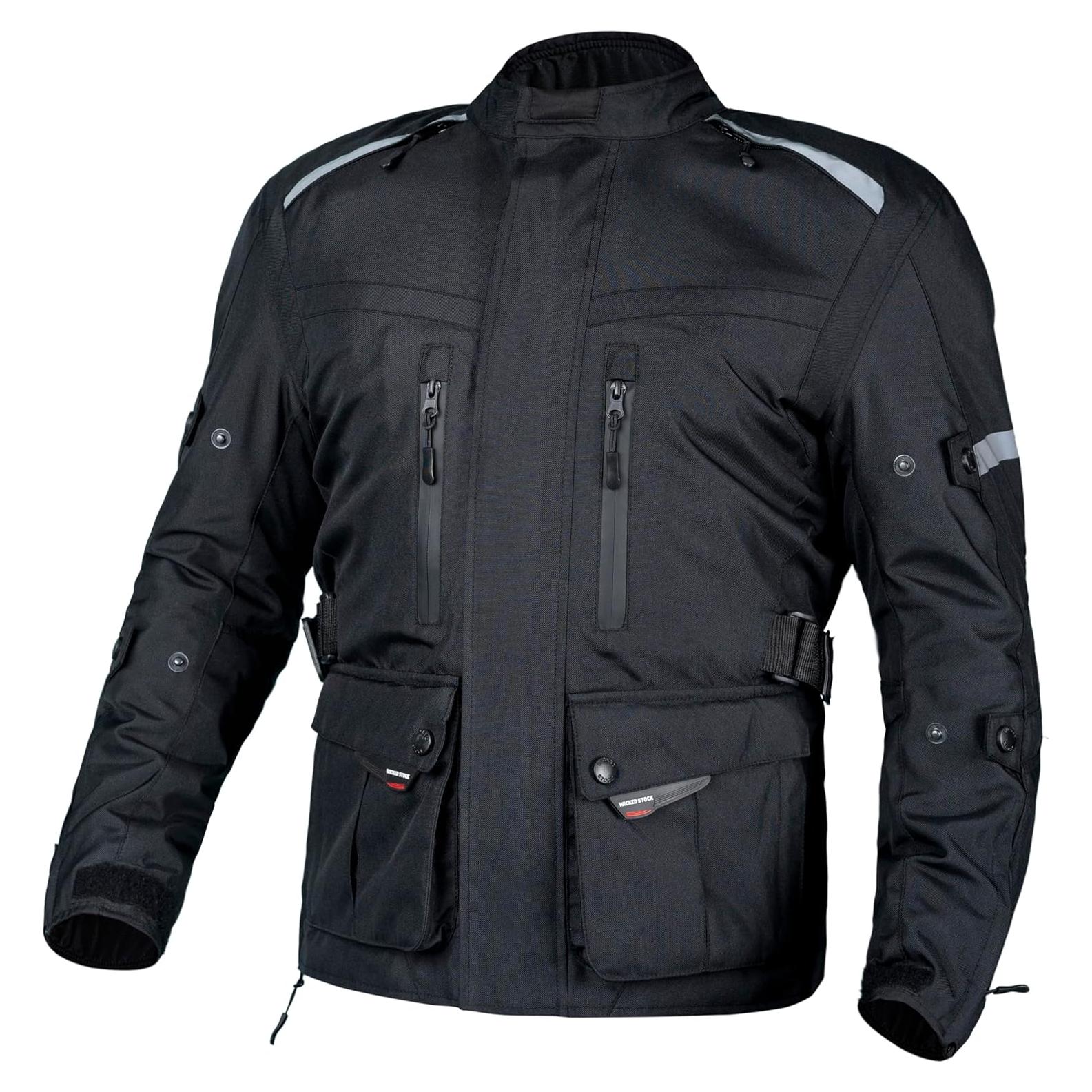 Chaqueta de Moto Impermeable WICKED STOCK Hombre CE Nivel 2