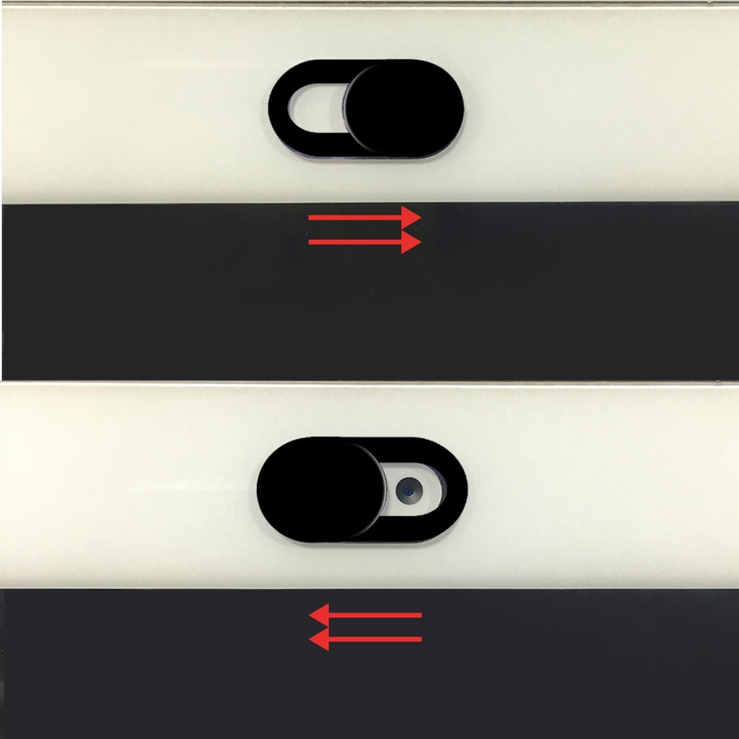 Cubierta de Webcam TENOC 5 Pcs Protección Privacidad Negro