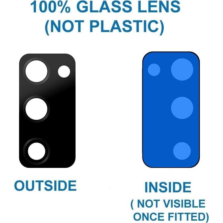 Lente de Cristal de Cámara Trasera MMOBIEL para Samsung Galaxy S20 FE - Negro