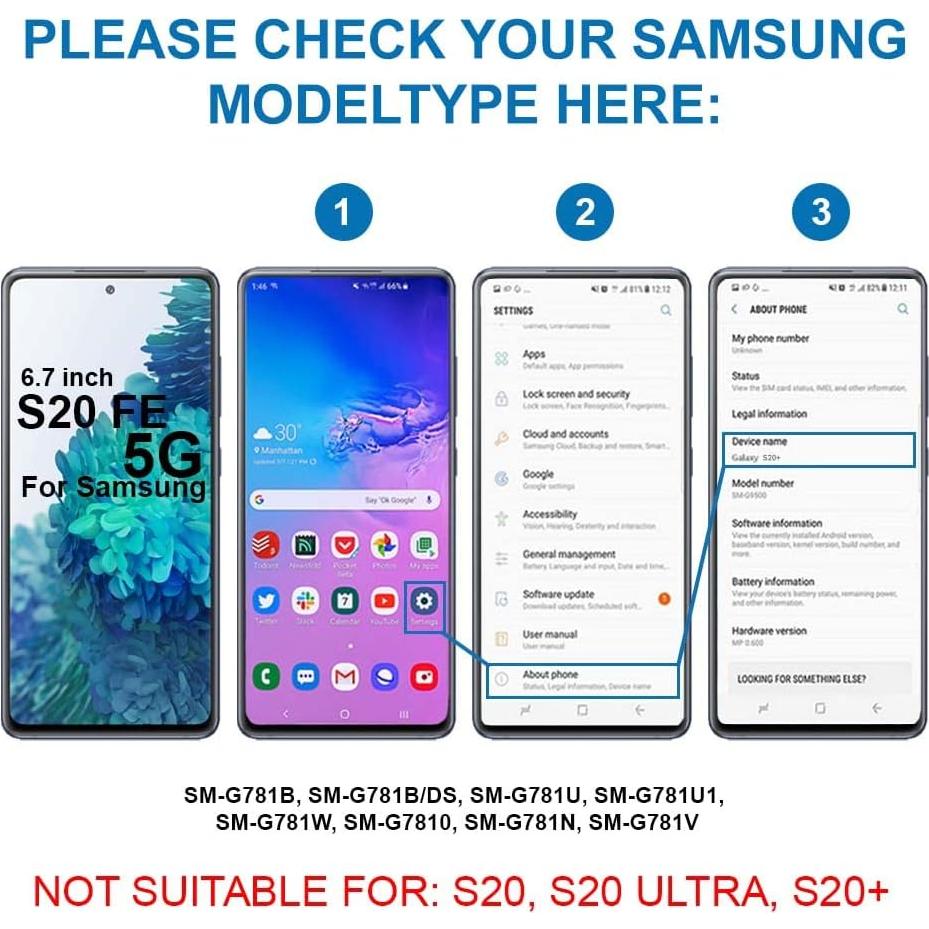 Lente de Cristal de Cámara Trasera MMOBIEL para Samsung Galaxy S20 FE - Negro