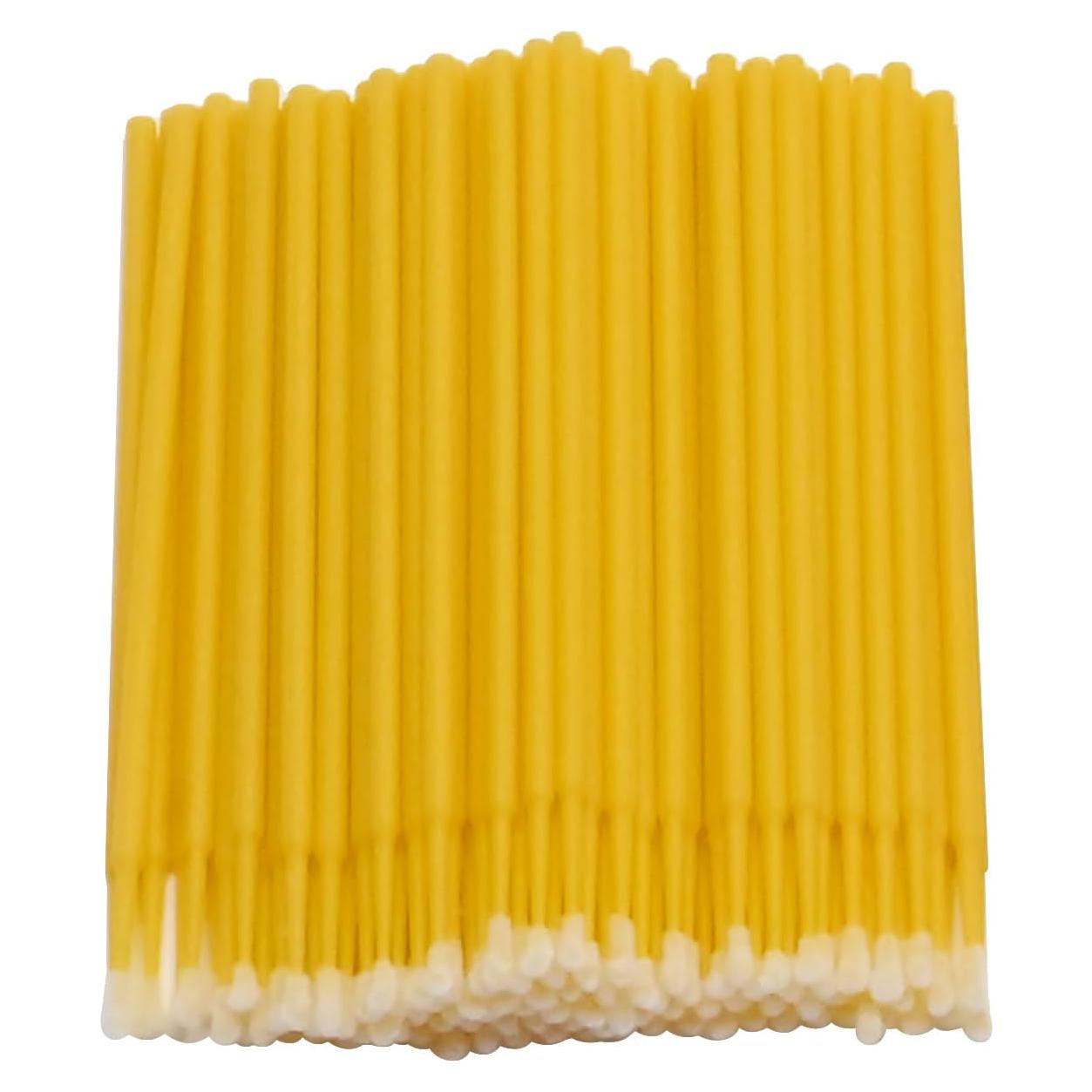 Pinceles de Retoque Automotriz Saihisday 2.5mm Amarillo 100PCS