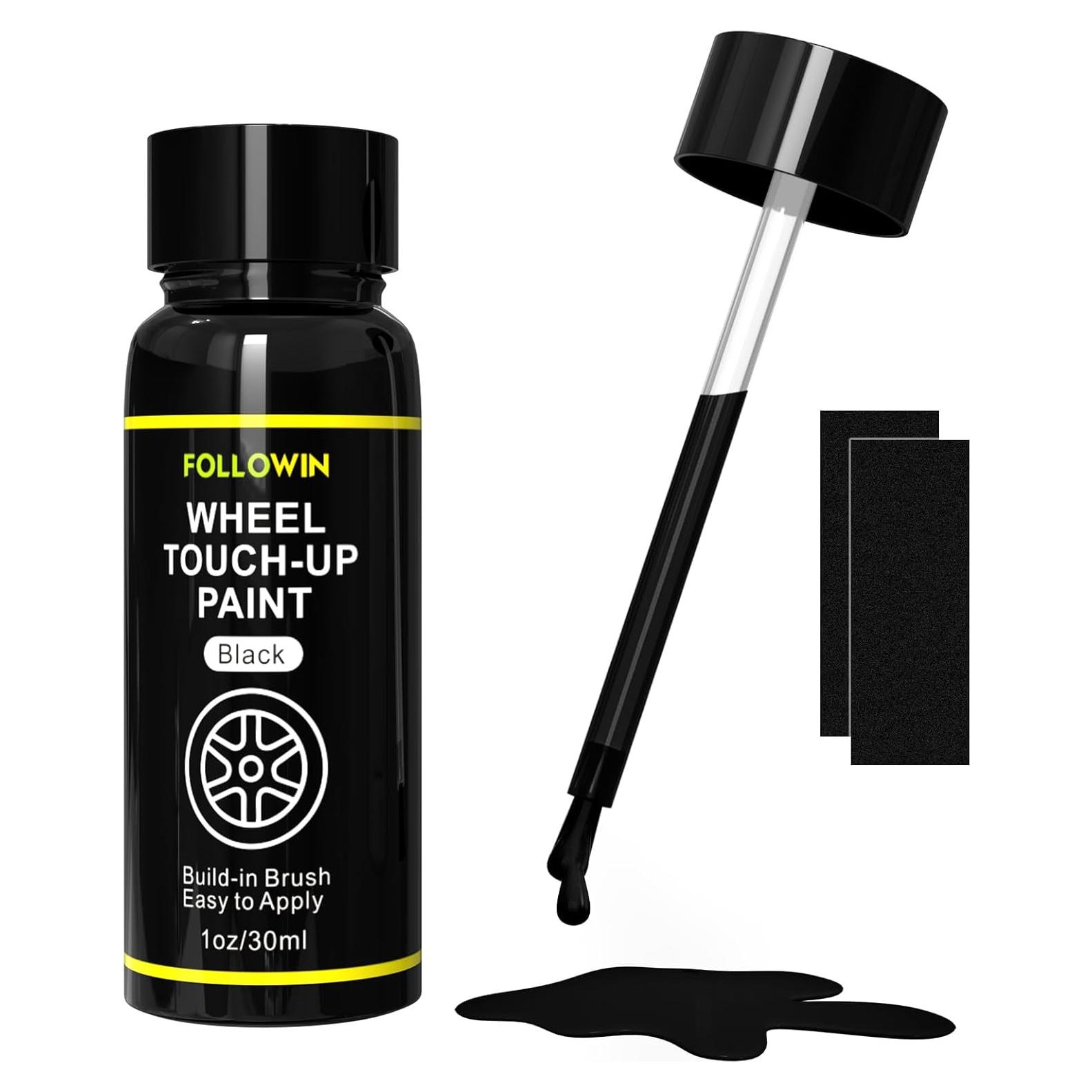 Pintura de Retoque Negra para Llantas FOLLOWIN 30ml