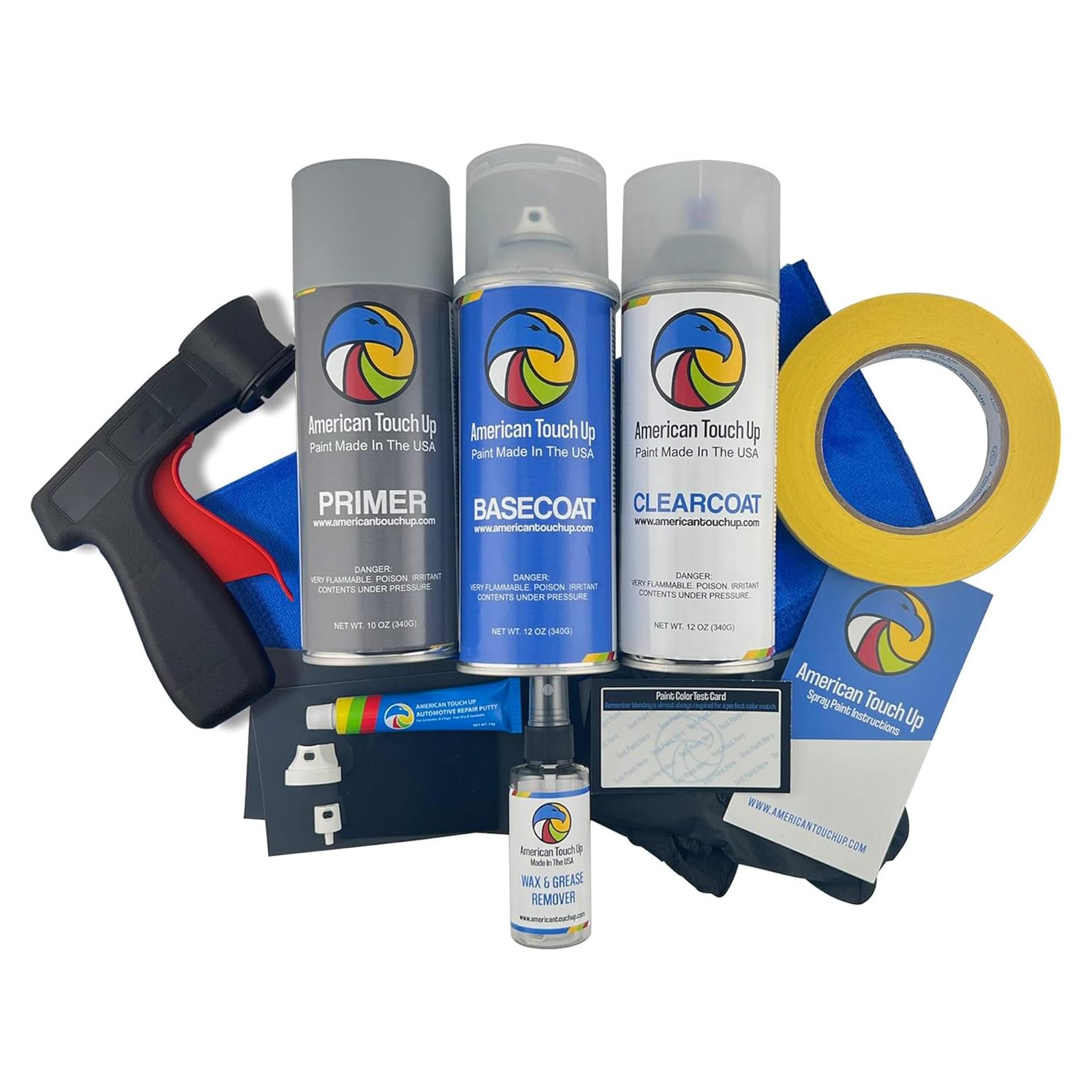 Pintura en aerosol American Touch Up 12 oz Negro Corinto Metálico