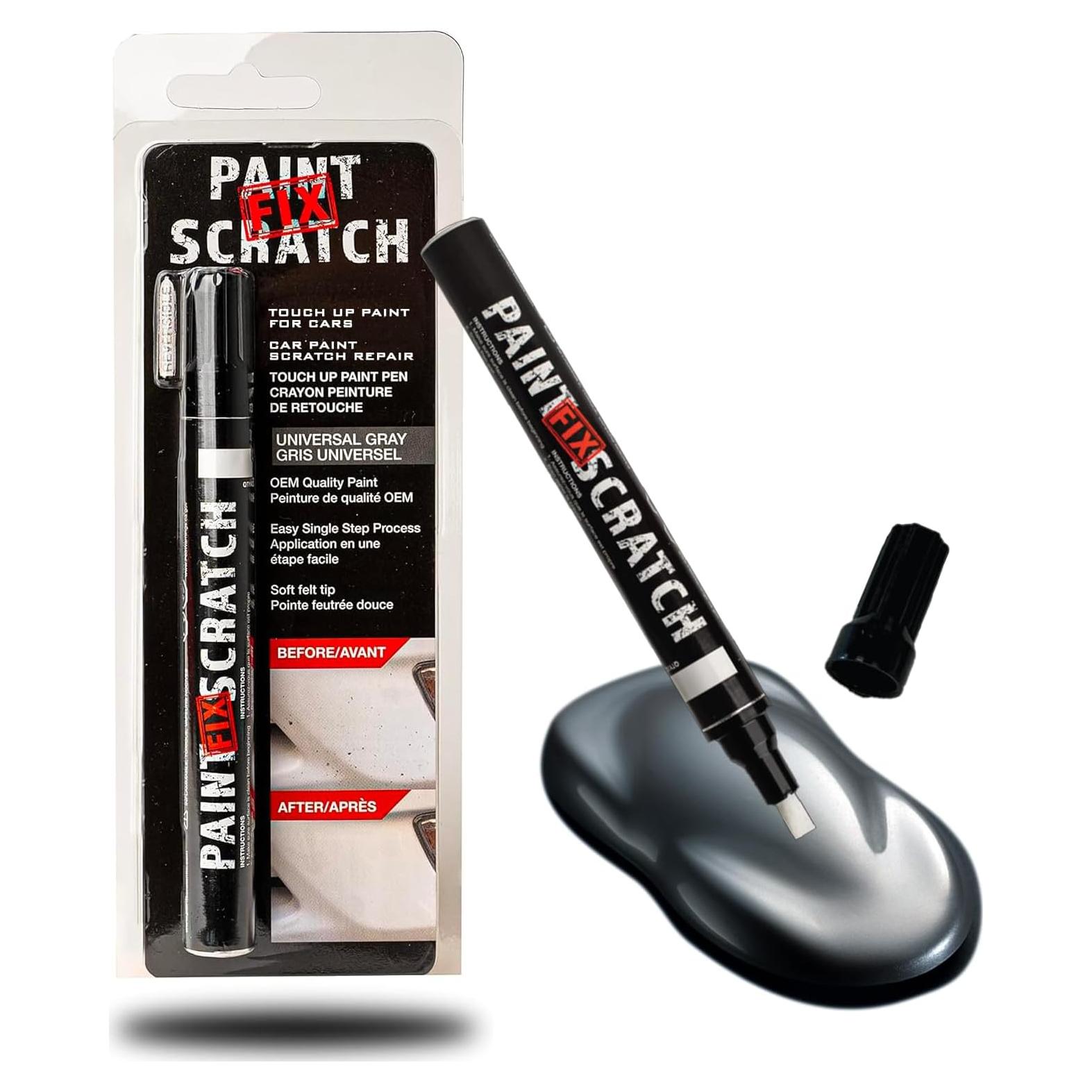 Lápiz de pintura para retoques automotrices Wheel Scratch Fix Gris 10ml