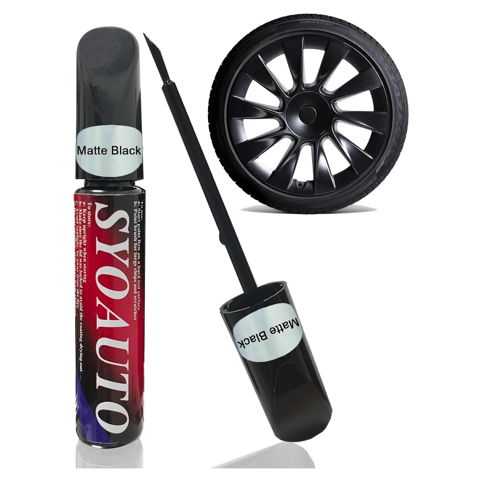 Pintura de Retoque SYOAUTO para Llantas Negras Mate Tesla Model Y