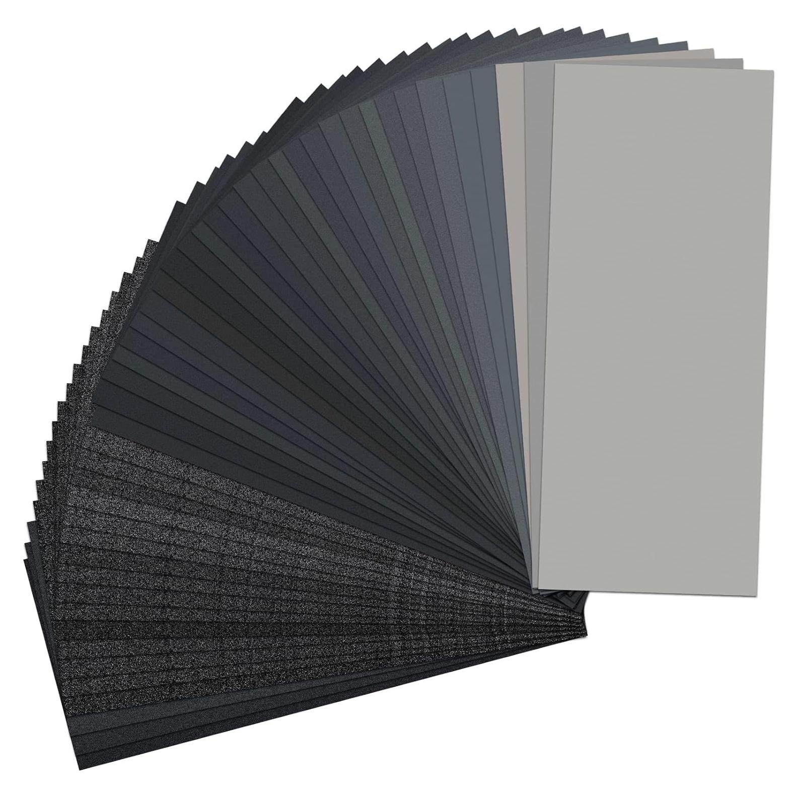 Kit de Papel de Lija 48 PCS YXYL Grano 120 a 5000 22.86x9.14 cm