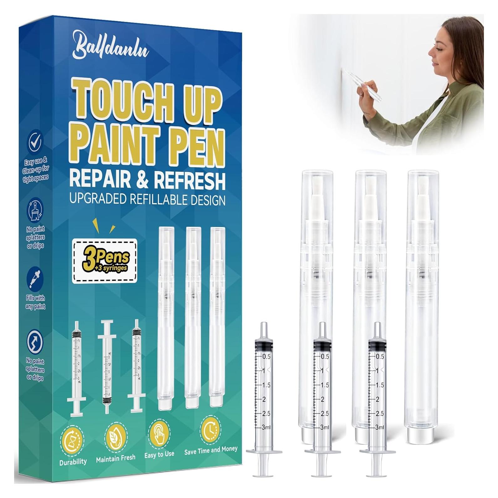 Pinceles de pintura retocables Balldanlu - Paquete de 3 unidades