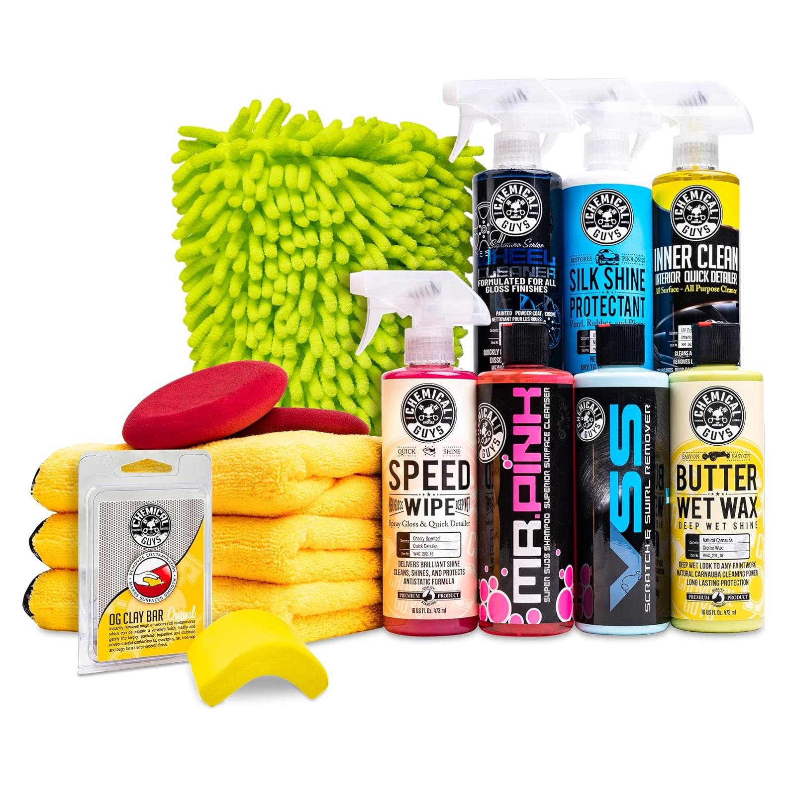 Kit de limpieza para automóviles Chemical Guys HOL123 - 14 productos