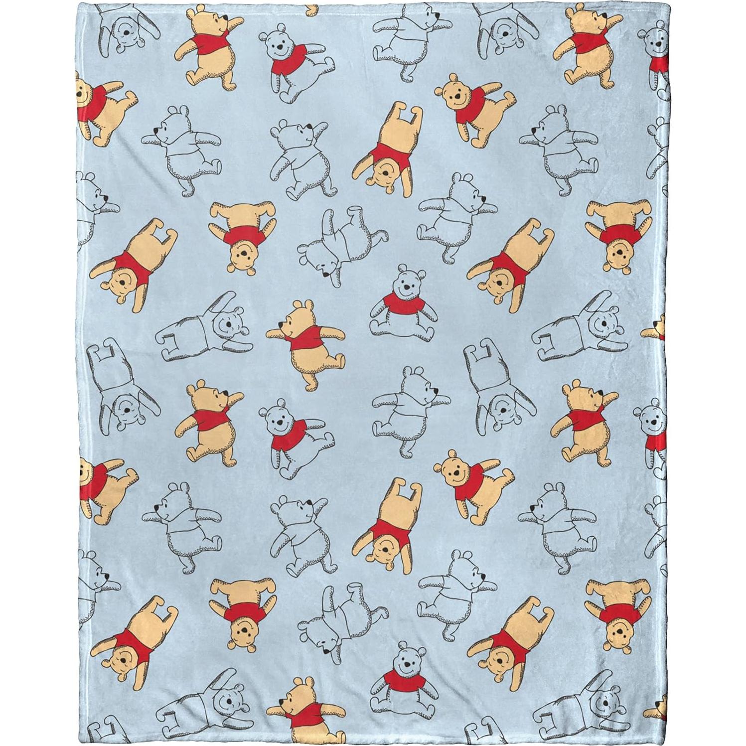 Conjunto Almohada Abrazo y Manta Seda Winnie Pooh 101x127cm