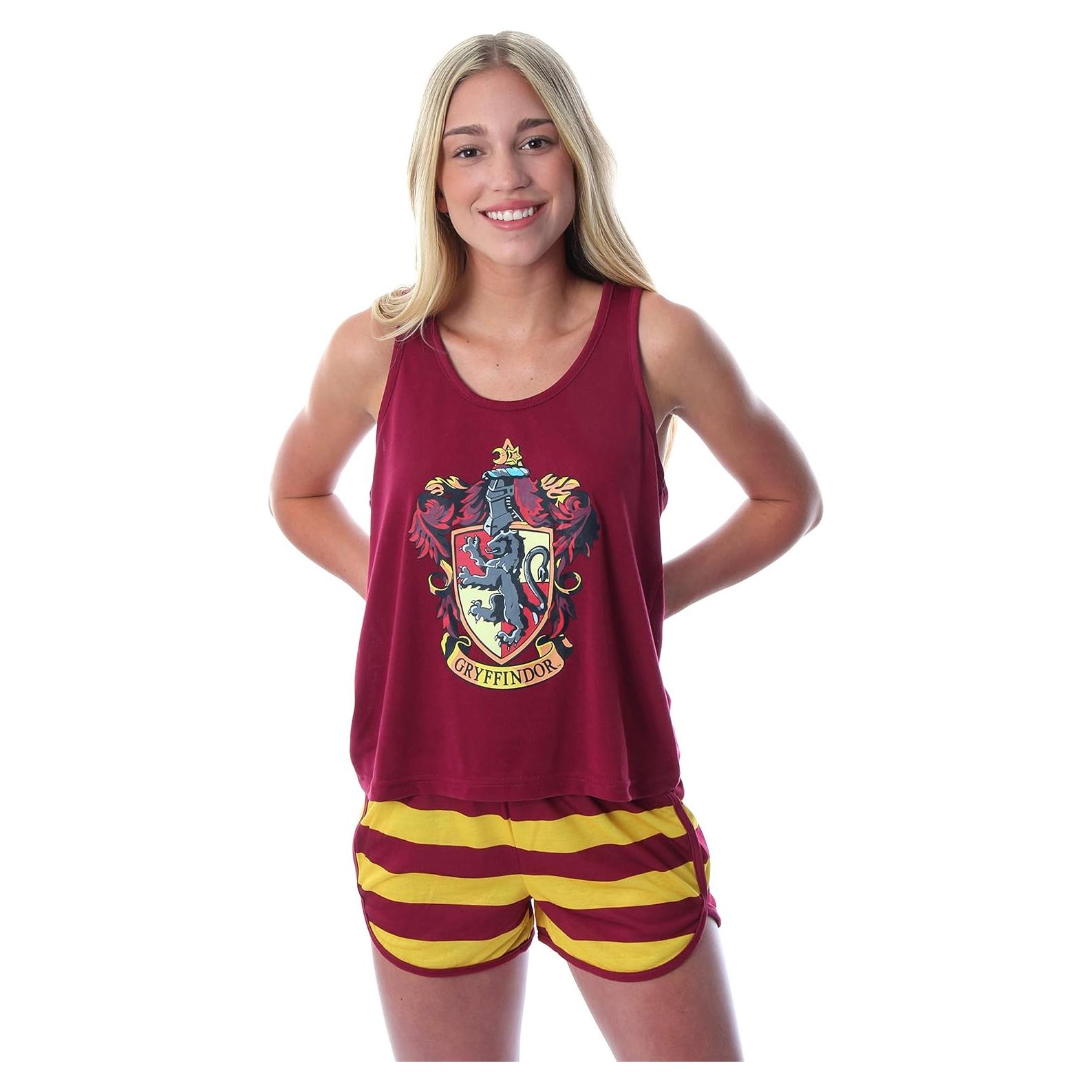 Pijama Harry Potter Mujeres Tank Top y Shorts Gryffindor