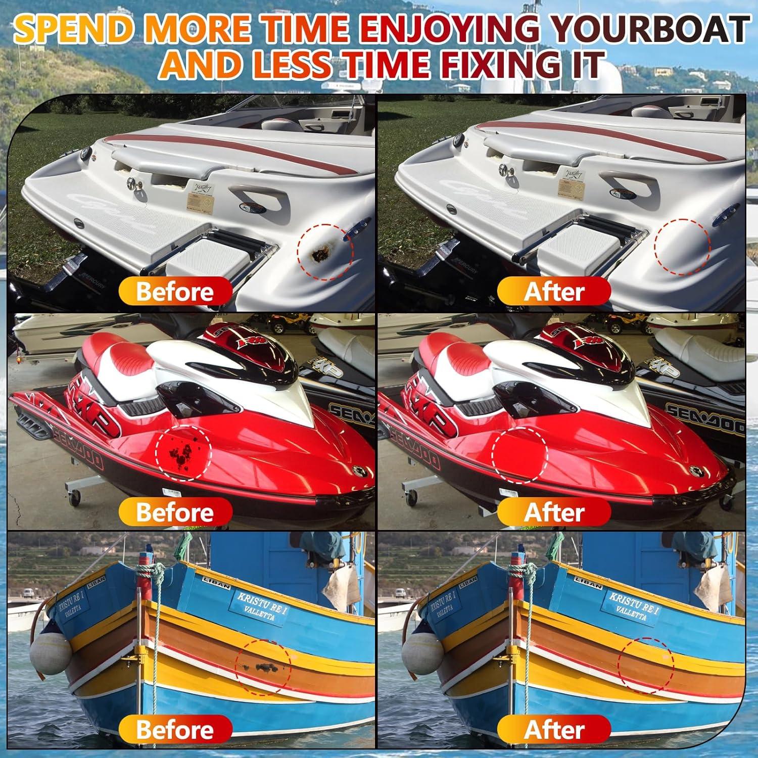 Kit de Reparación de Fibra de Vidrio Marino Mallbaola - 5 Colores