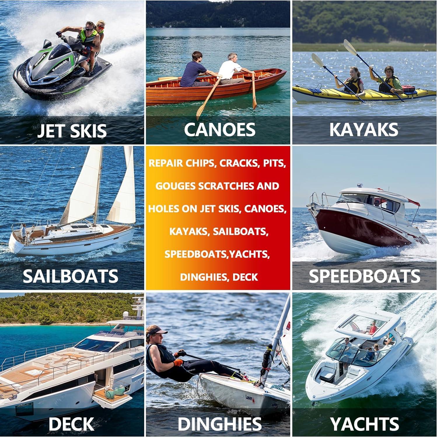 Kit de Reparación de Fibra de Vidrio Marino Mallbaola - 5 Colores