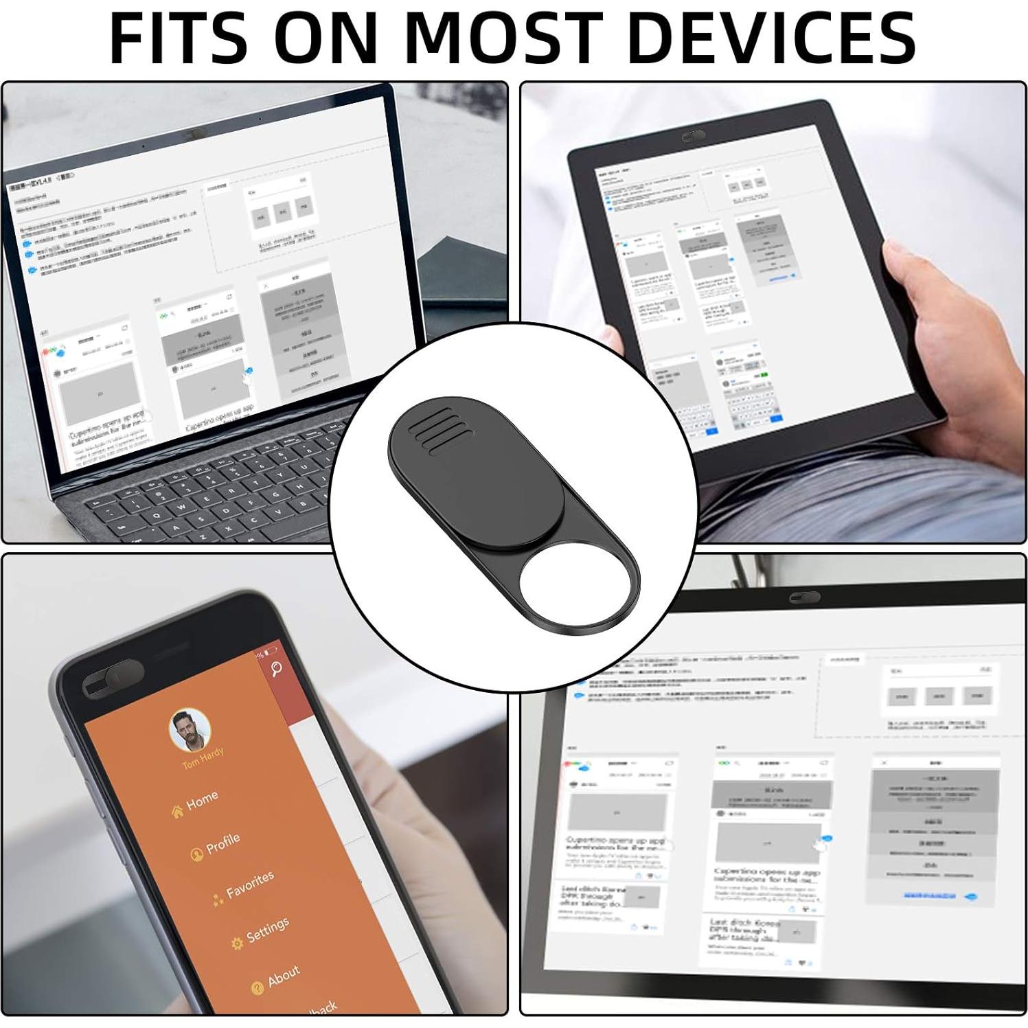 Cubierta de Webcam Ultra Fina Toojcc 3PCS para Laptop y MacBook