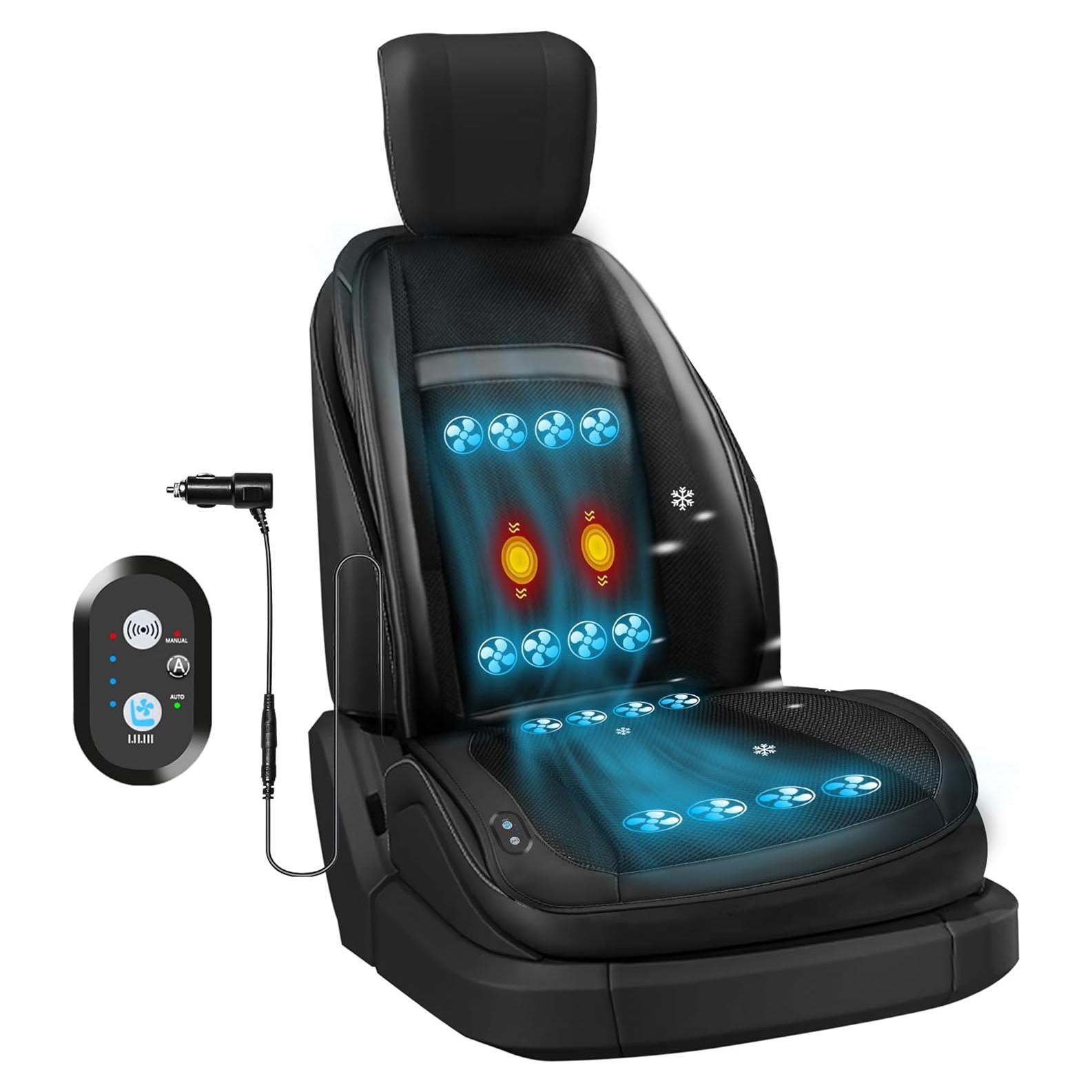 Funda de Asiento de Coche Ventilada Fochutech 12V con Masaje