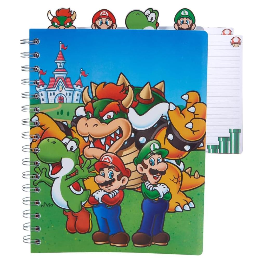 Cuaderno Super Mario Bros Diseños Innovadores 96 Páginas