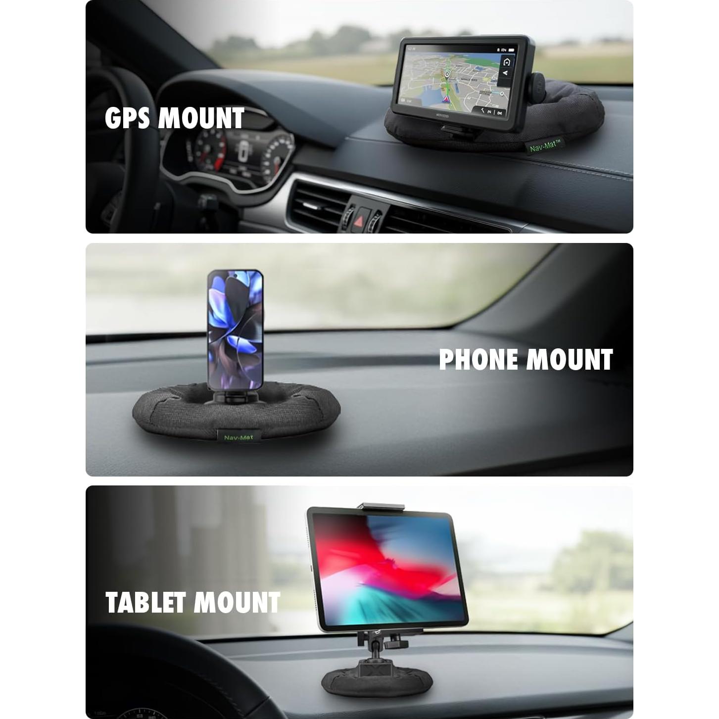 Almohadilla GPS Bracketron UFM-100BL para Tablero Antideslizante