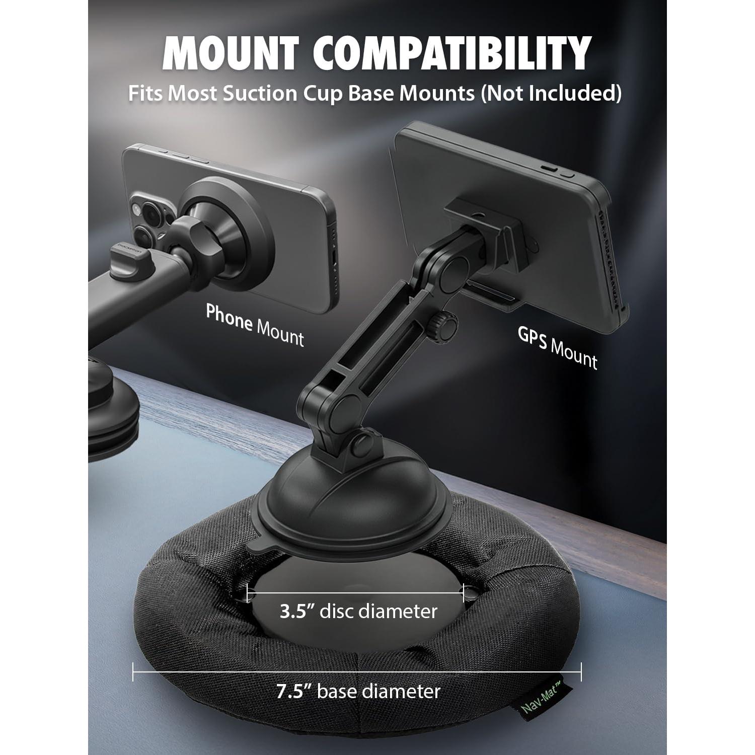 Almohadilla GPS Bracketron UFM-100BL para Tablero Antideslizante