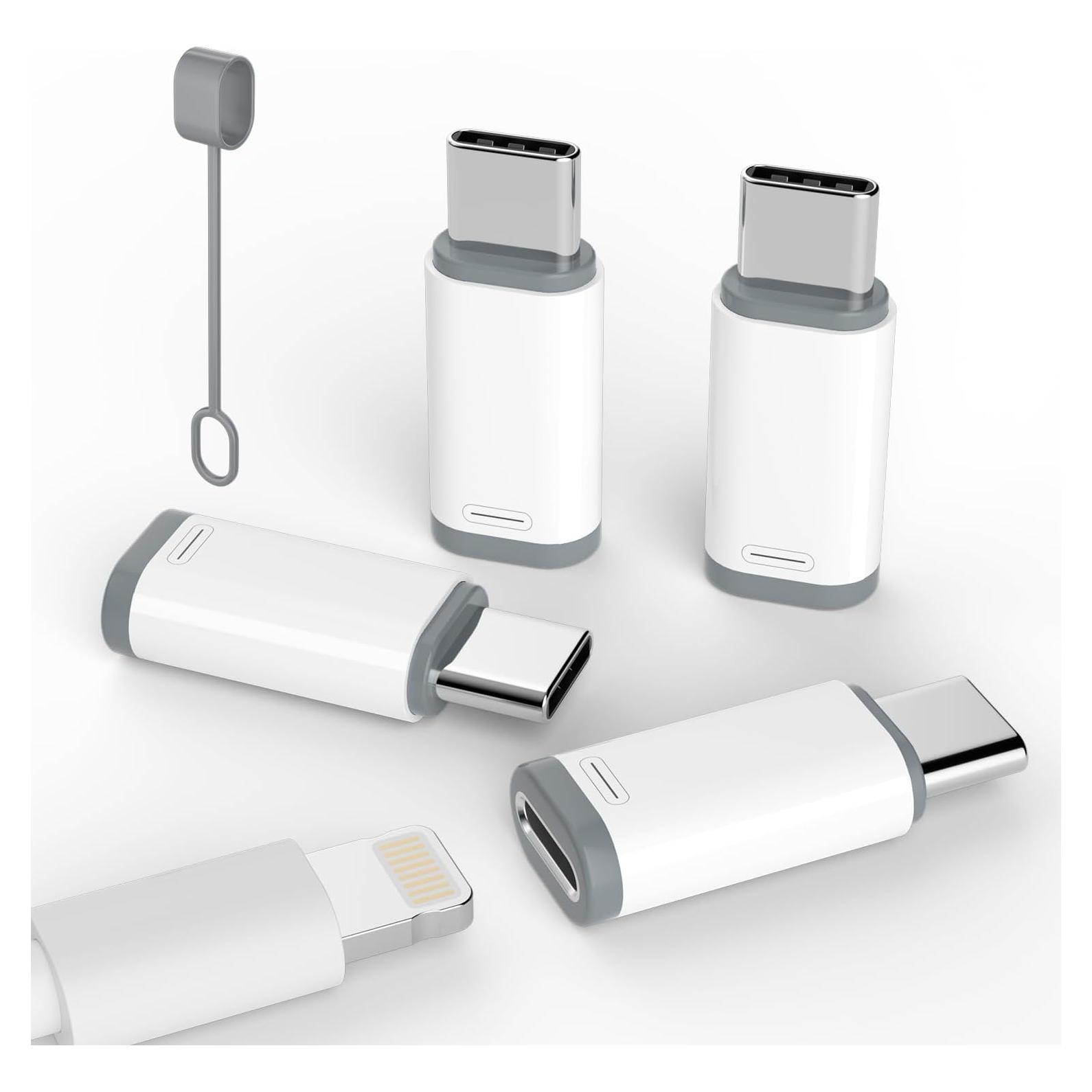 Paquete de 4 Adaptadores Lightning a USB C Thousover03