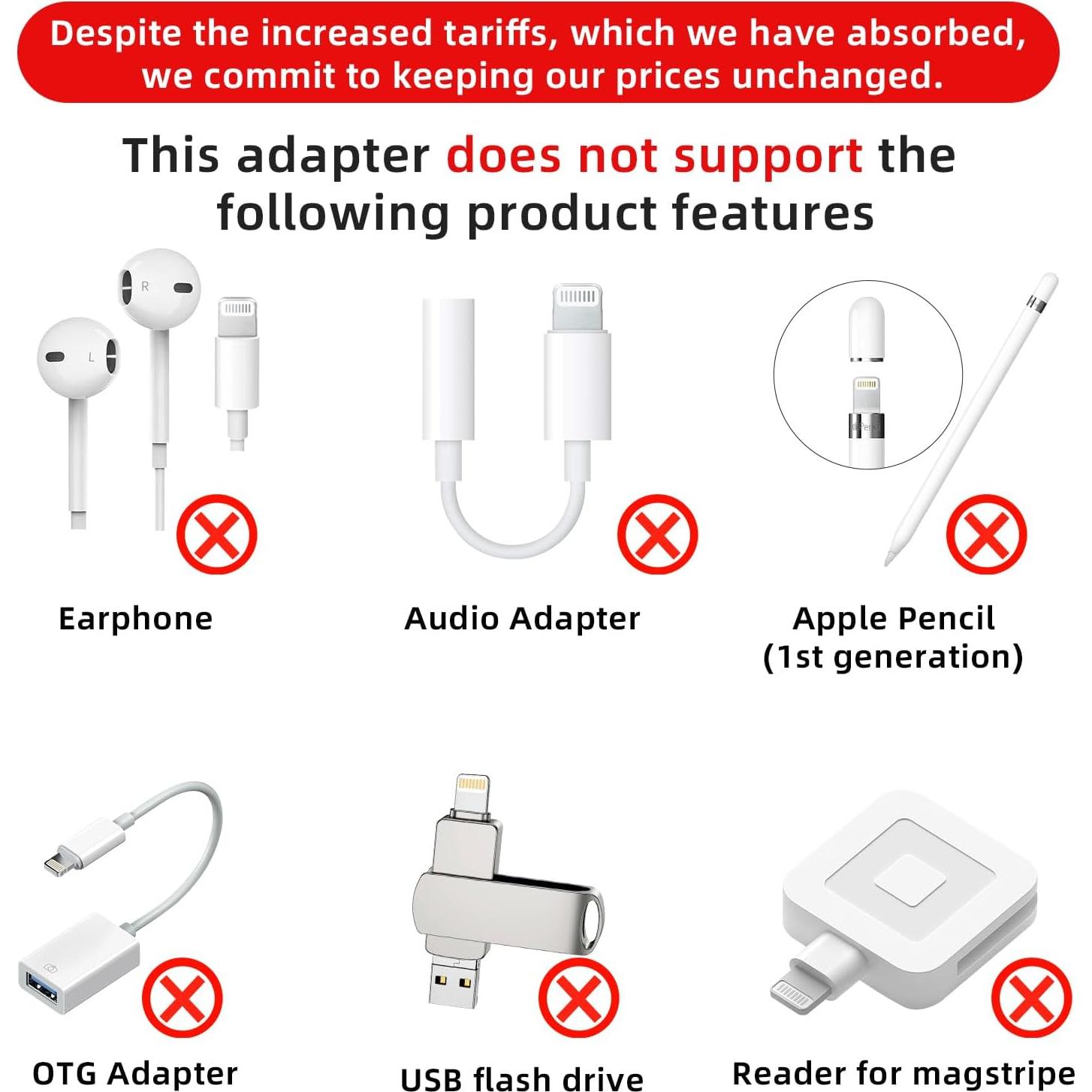 Paquete de 4 Adaptadores Lightning a USB C Thousover03