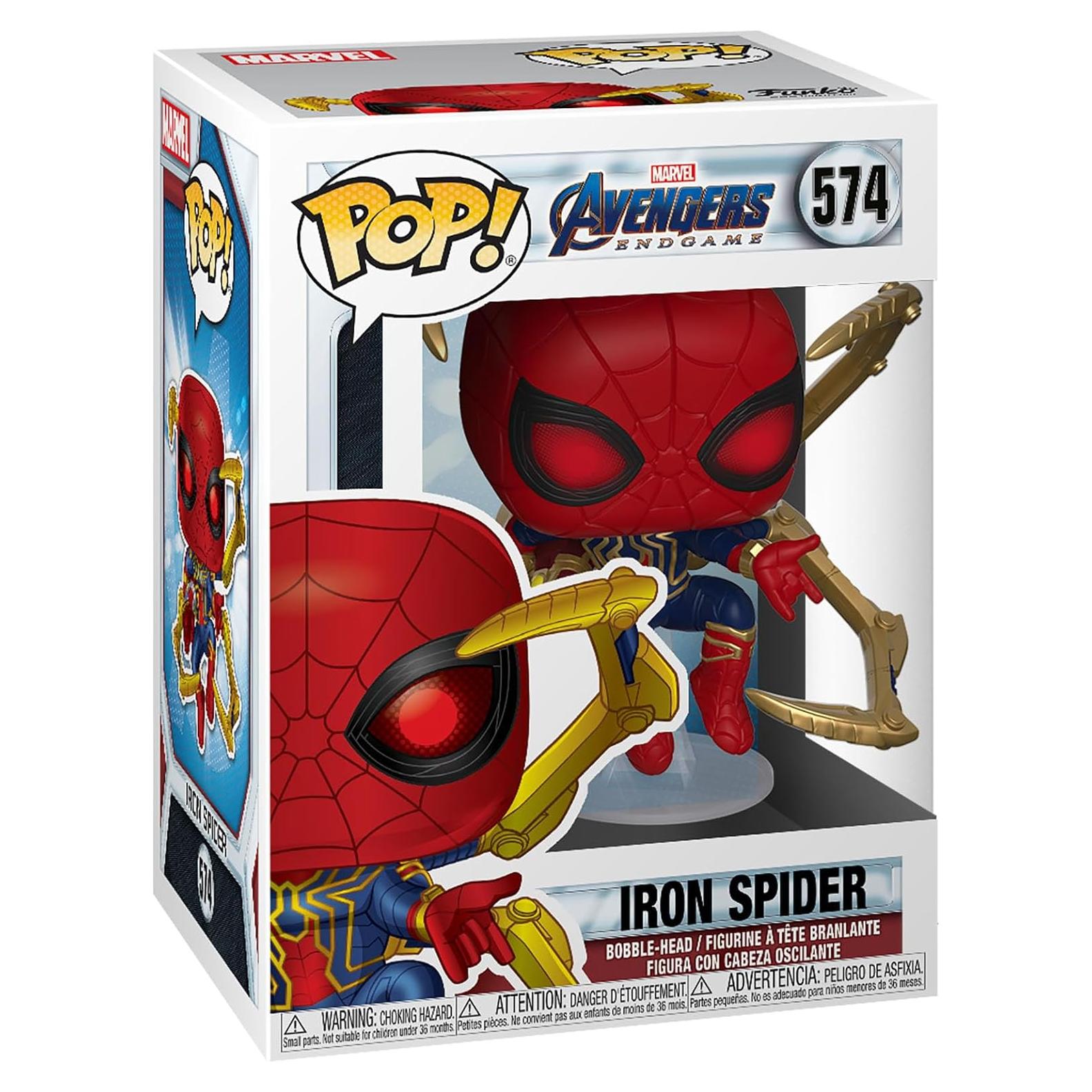 Funko Pop Marvel Spider de Hierro 9.5 cm - Figura Coleccionable