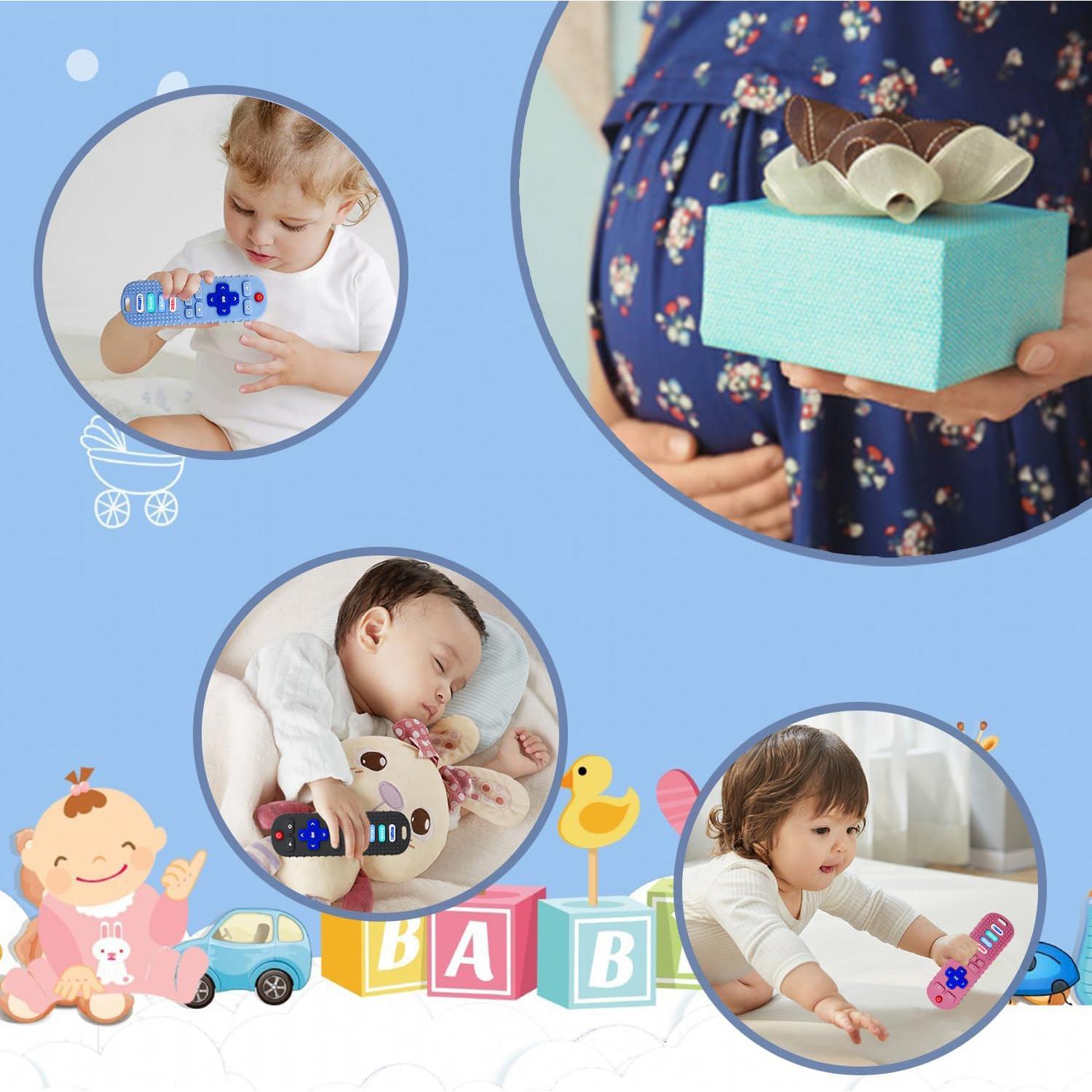 Paquete de 3 Mordedores de Silicona Control Remoto Bebés