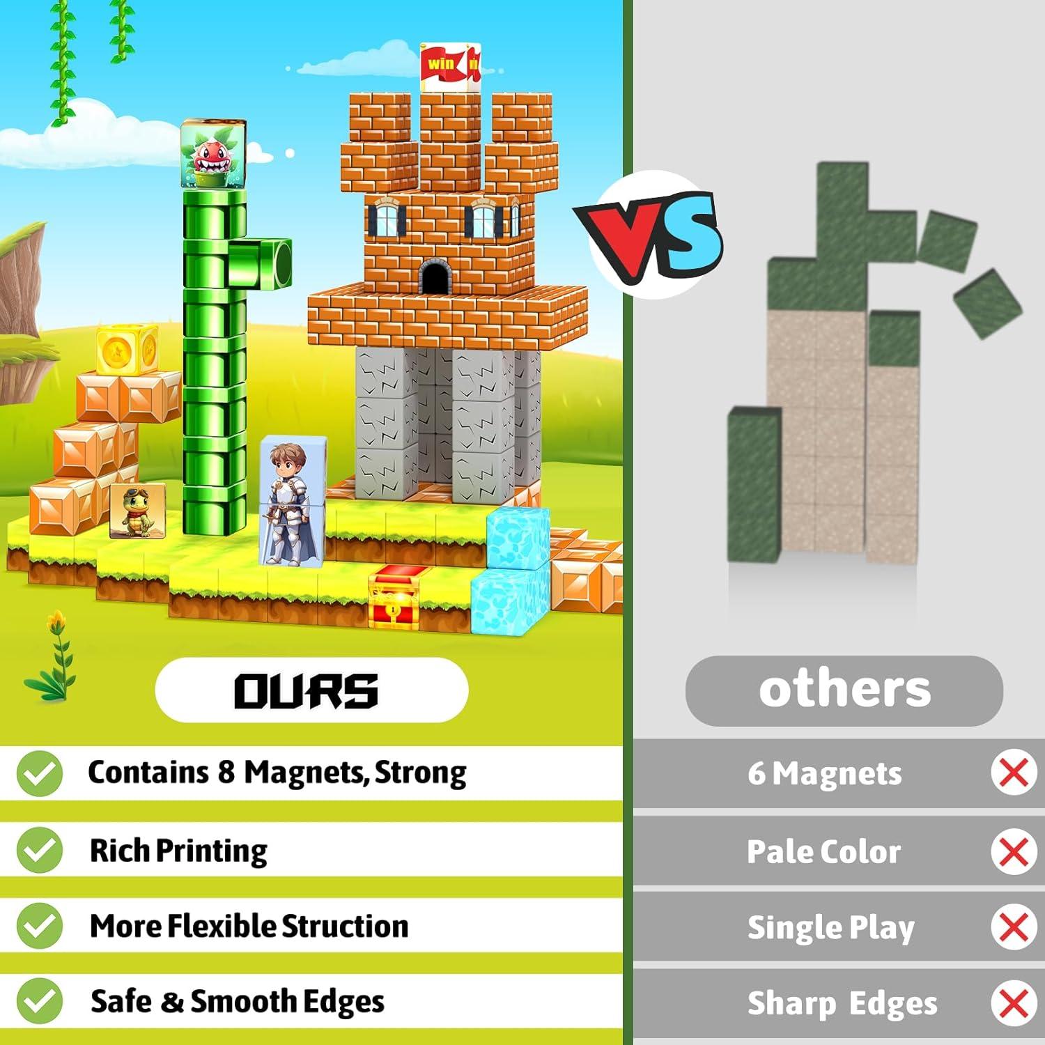 Bloques Magnéticos Girigi 54pcs 2.54cm Juguetes Educativos