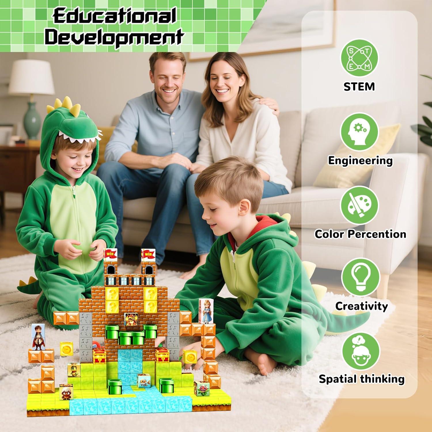 Bloques Magnéticos Girigi 54pcs 2.54cm Juguetes Educativos