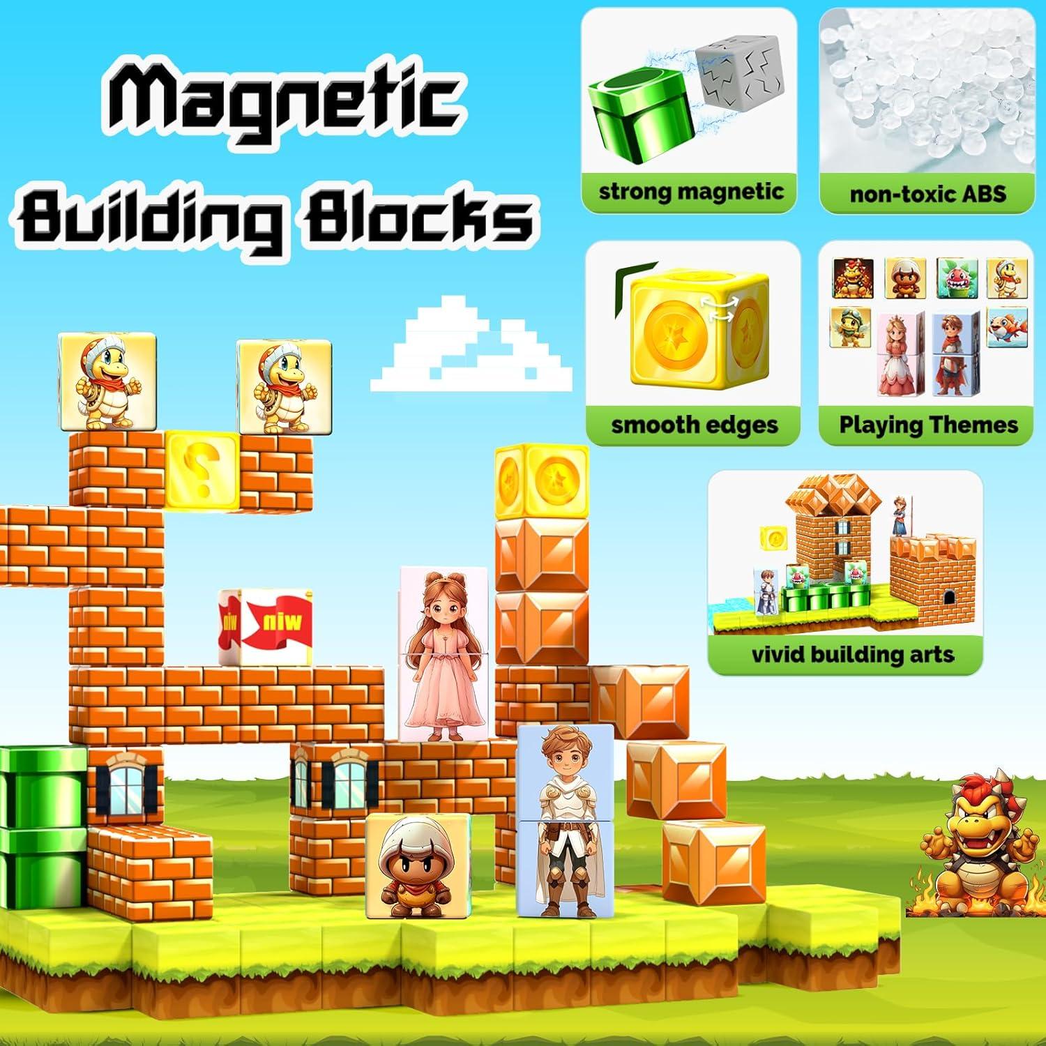 Bloques Magnéticos Girigi 54pcs 2.54cm Juguetes Educativos