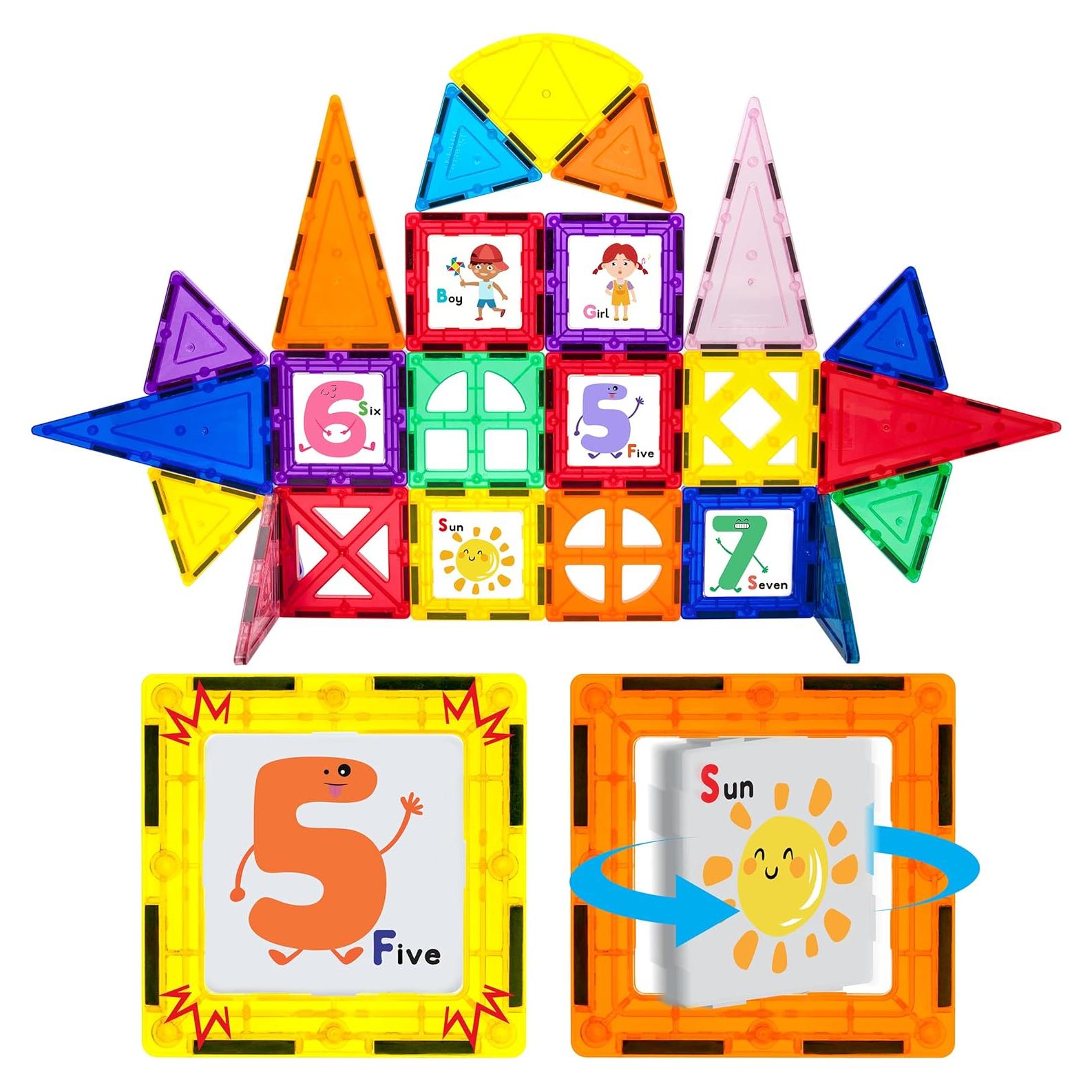 Bloques de Construcción Magnéticos PicassoTiles 100 Piezas