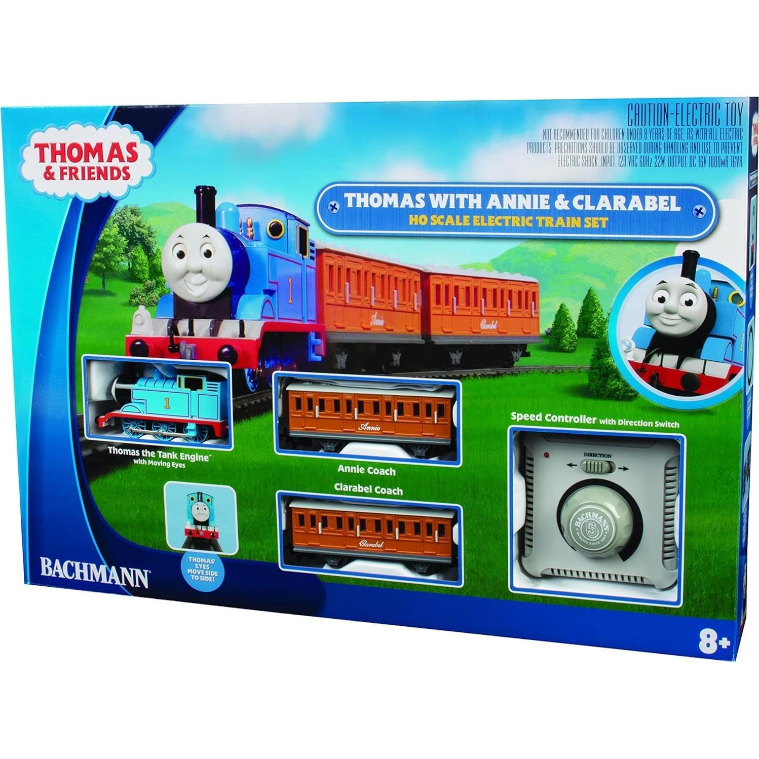 Set de Tren Eléctrico Thomas y Amigos Bachmann HO con Annie y Clarabel