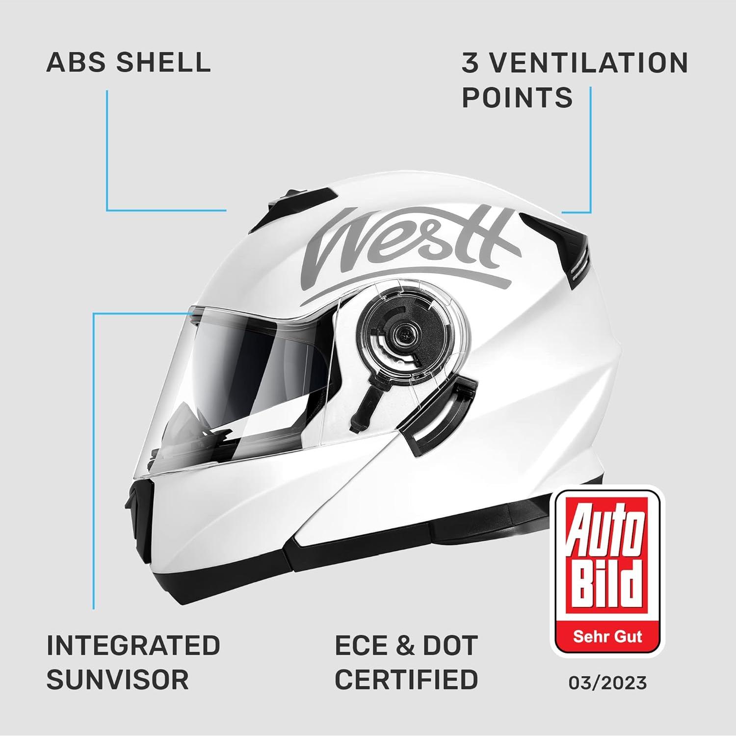 Casco Modular Westt Torque X Doble Visera 2.23 kg