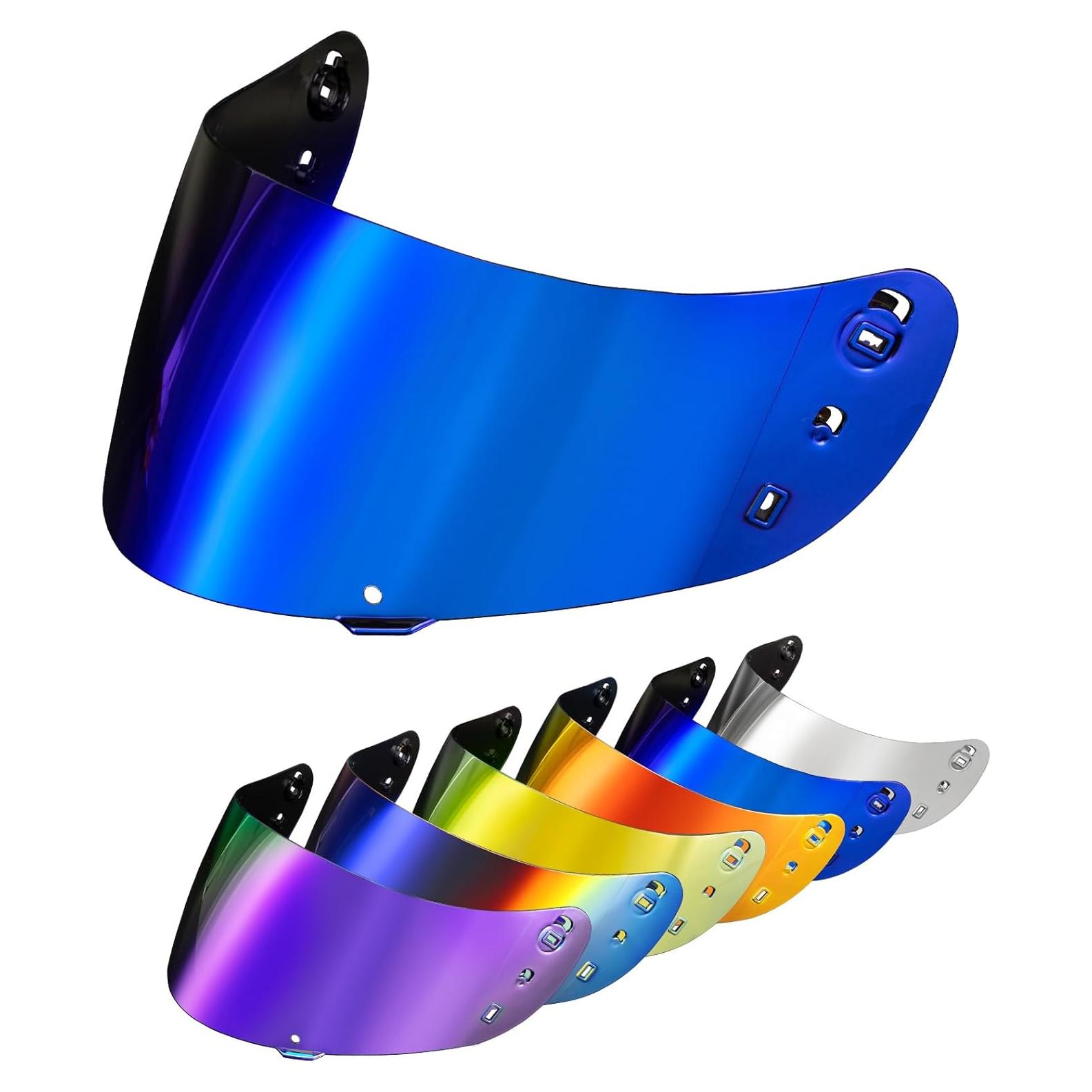 Visera PSLER Ic-04 para Casco Icon Airflite Azul