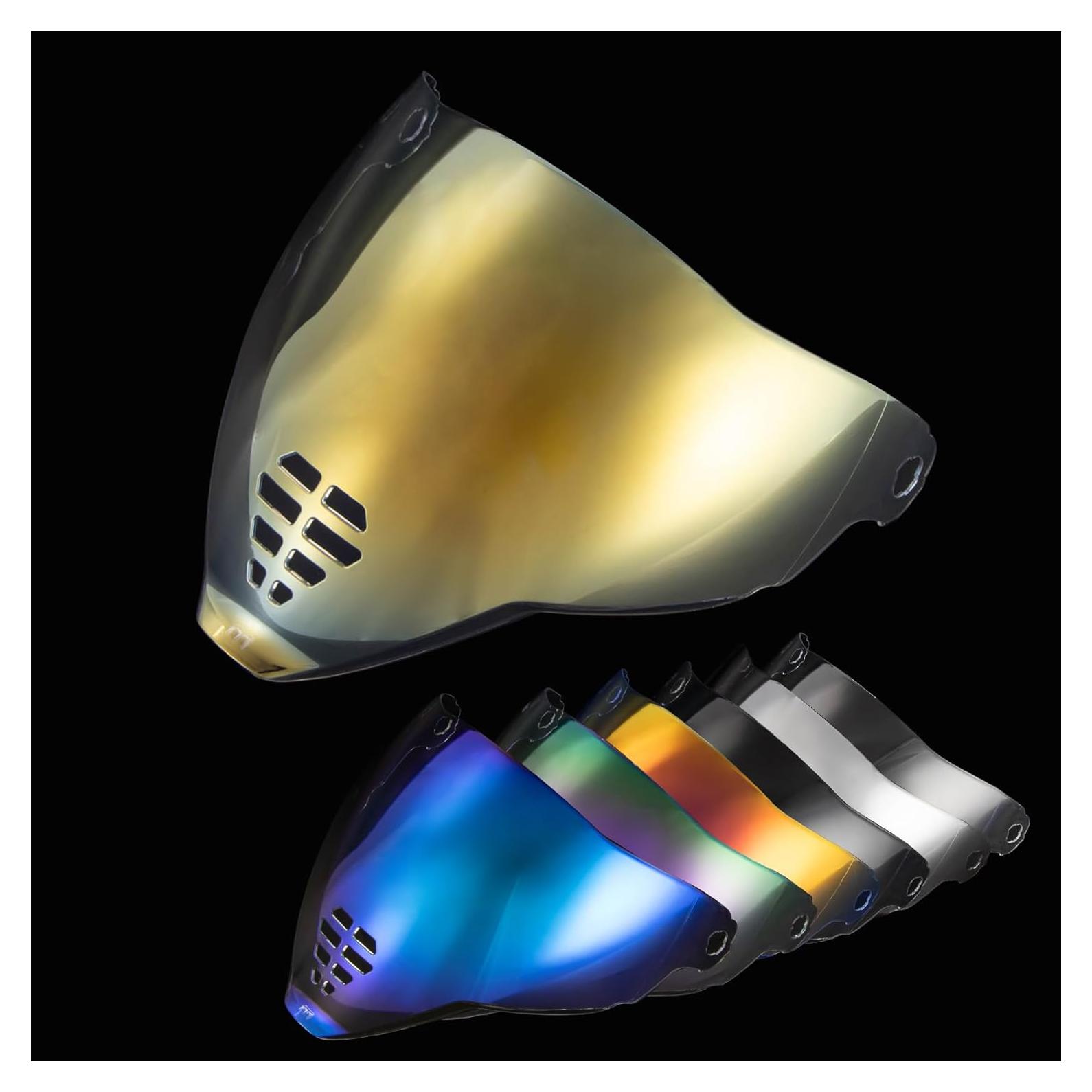Visor PSLER IC-06 para Casco Icon Airflite Dorado
