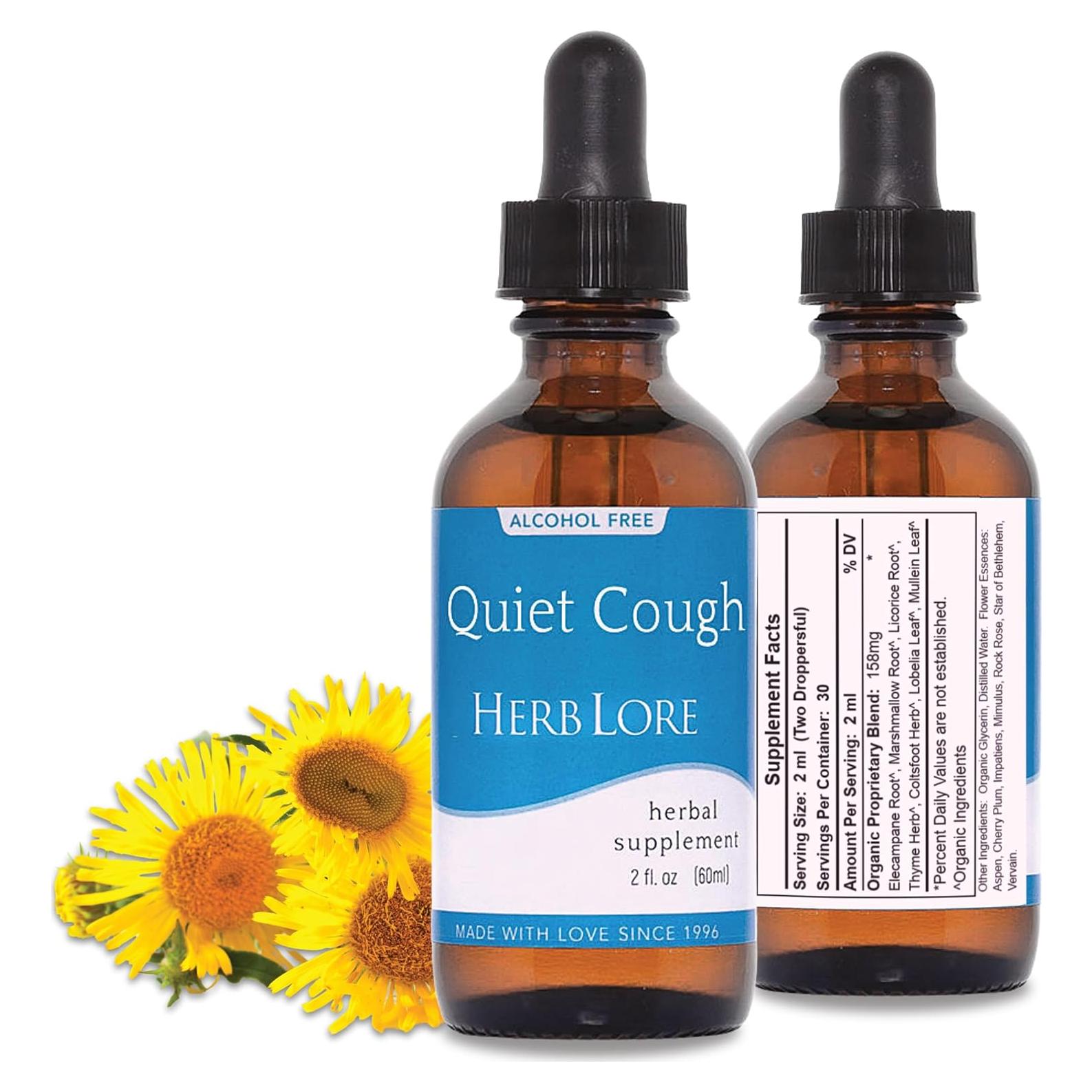 Tintura Quiet Cough Herb Lore - Gotas para la Tos 60 ml