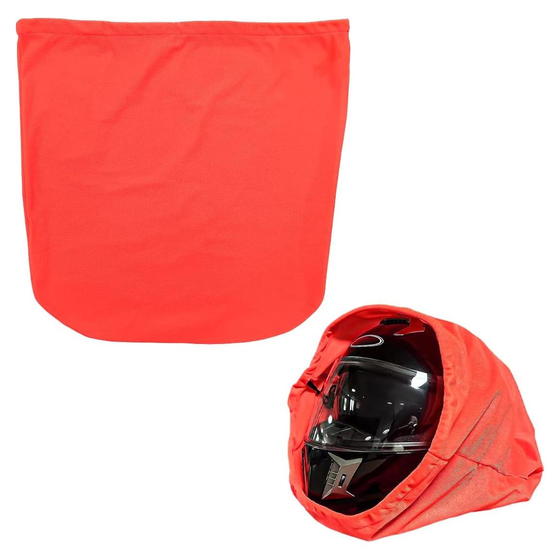 Bolsa para Casco KVAEY Naranja, Tela de Nailon, 47x43 cm