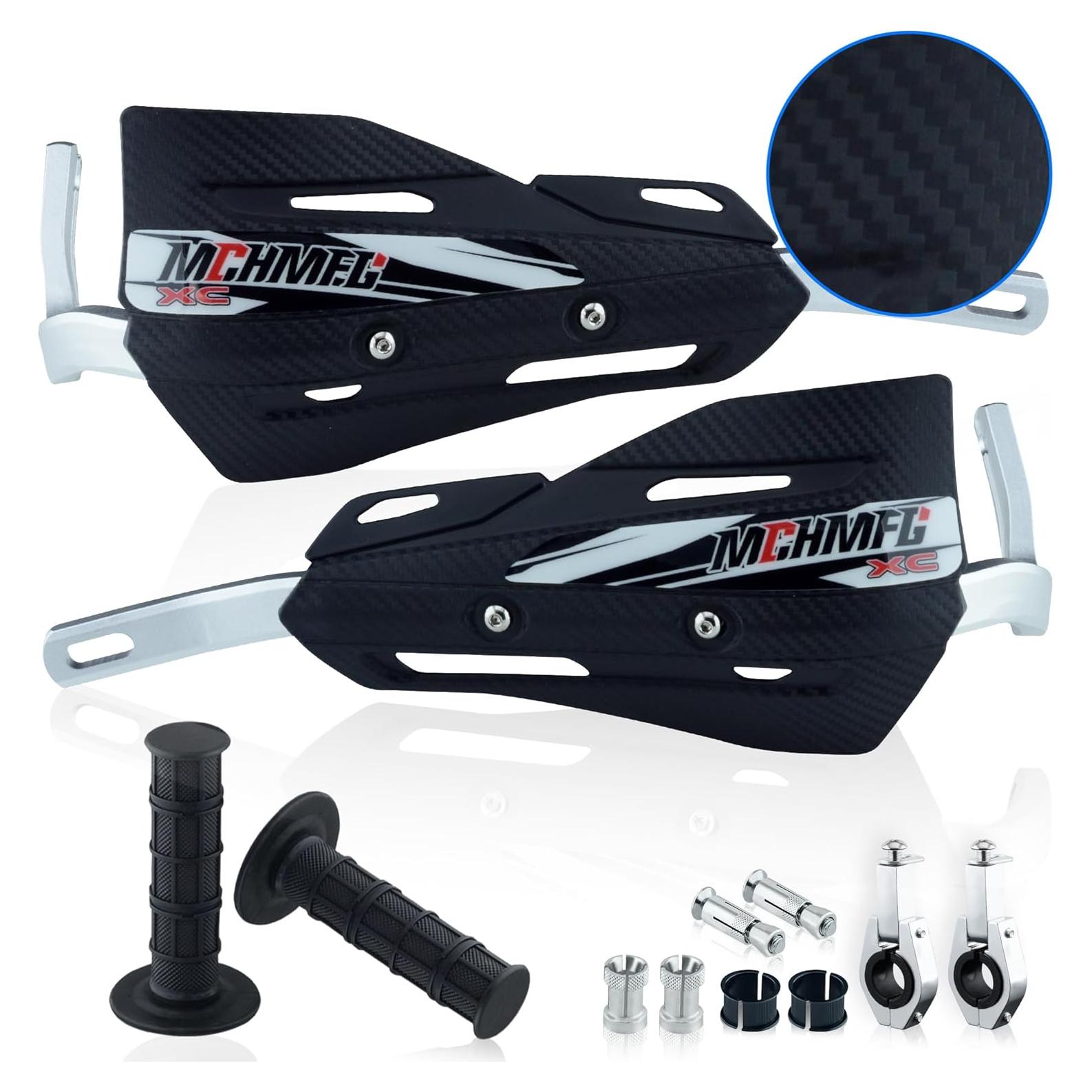 Guardas de Manos MCHMFG para Motocicleta 22mm y 28mm Negro