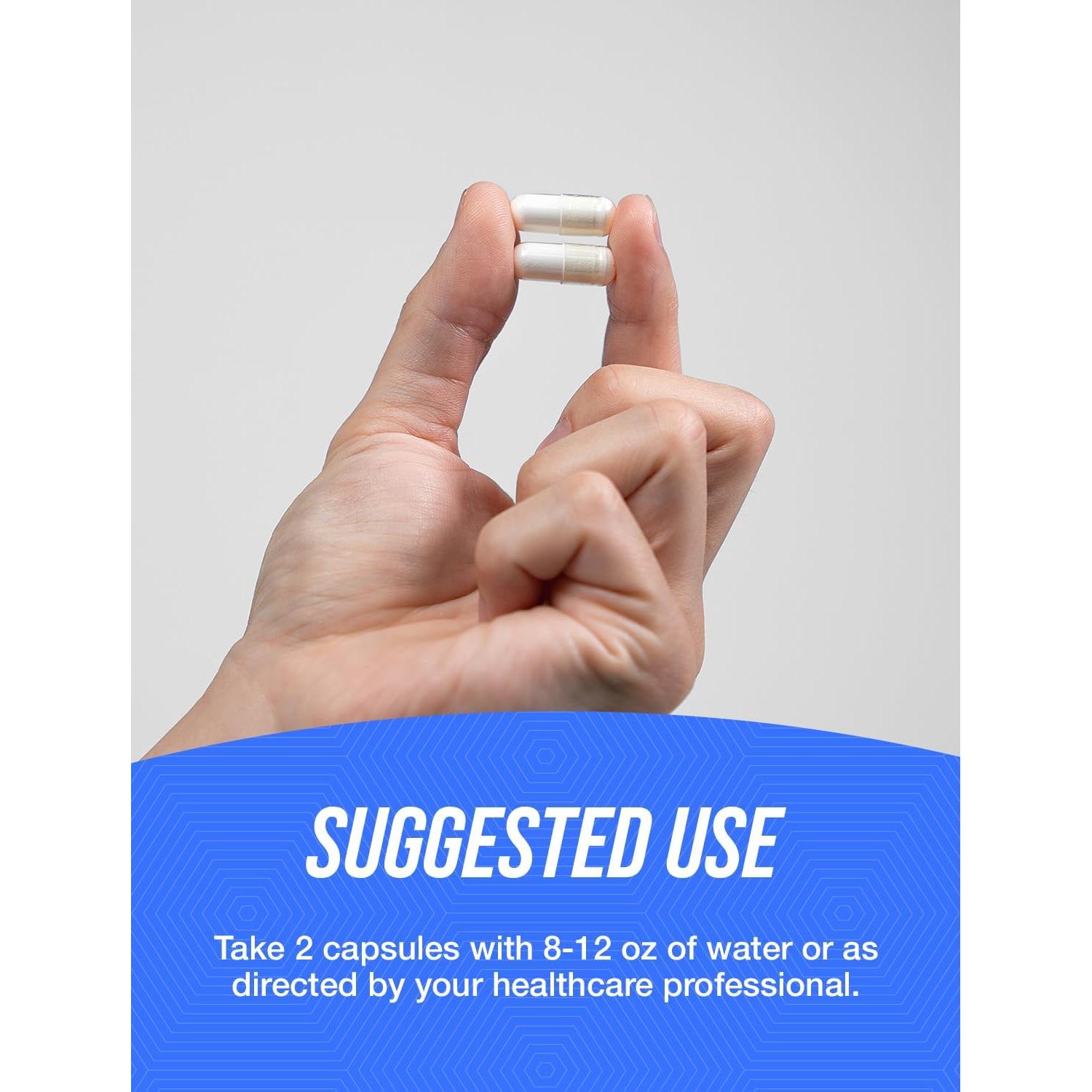 Cápsulas de Vitamina C 1000mg BulkSupplements - 360 Conteo