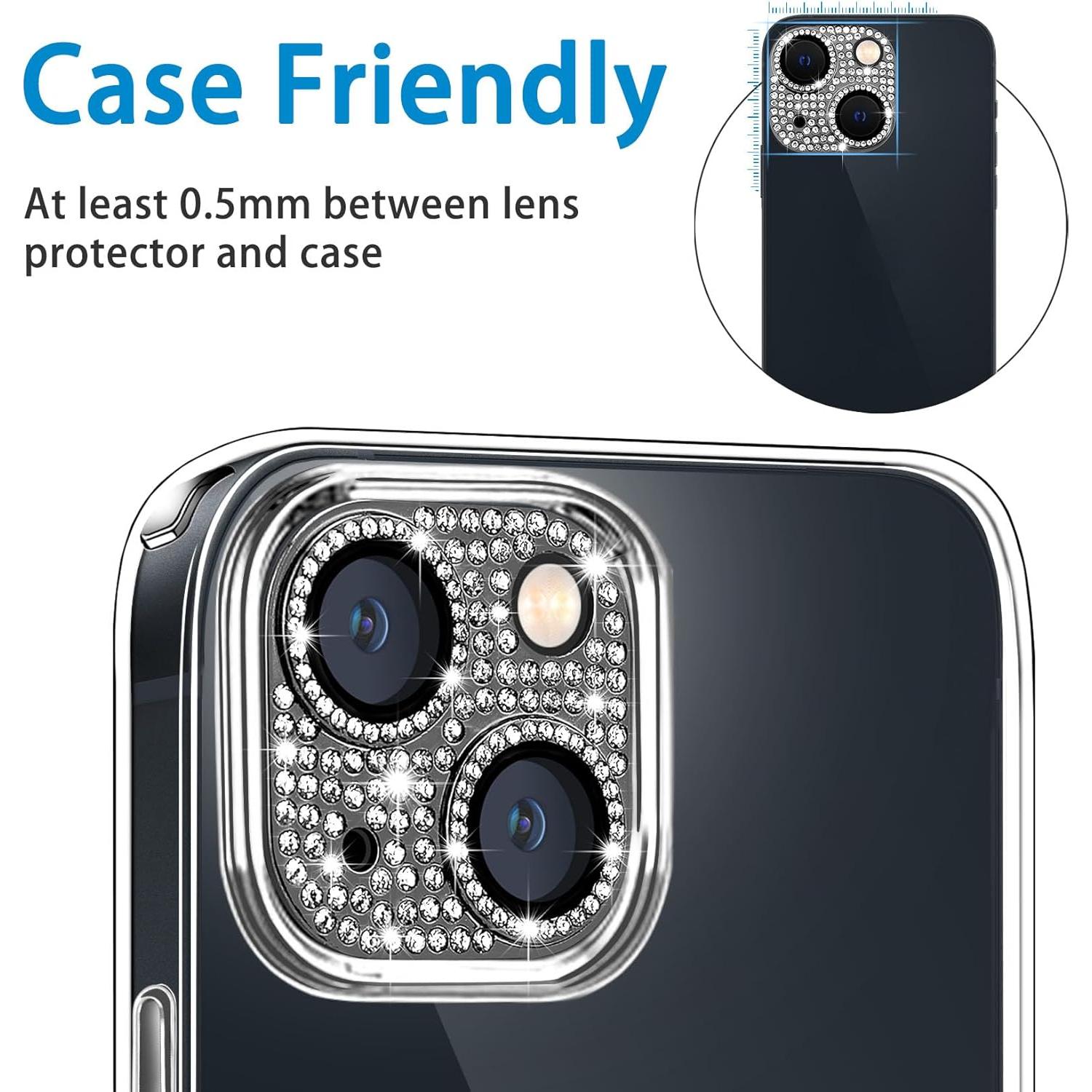 Protector de Lente de Cámara Hsefo para iPhone 14/14 Plus