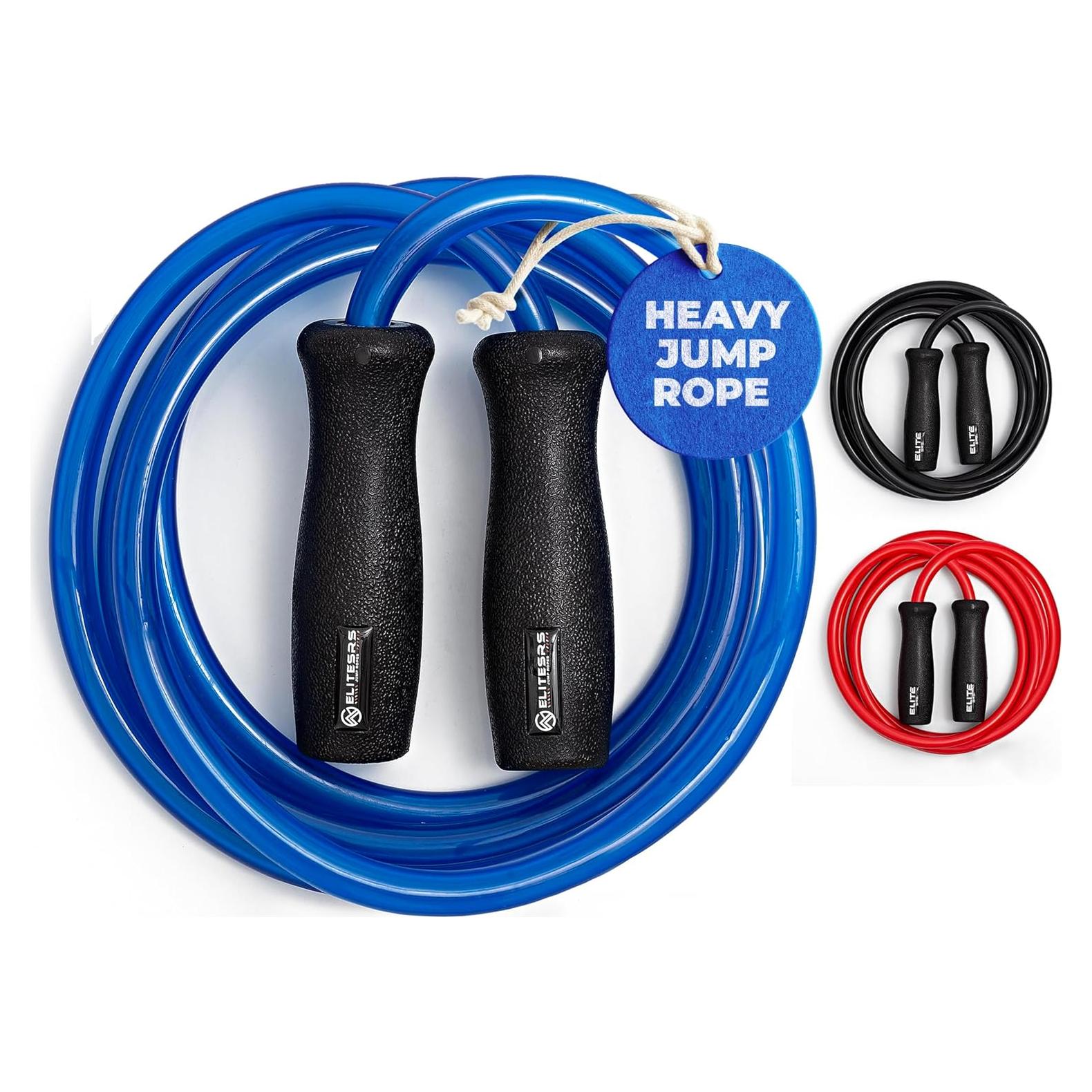 Cuerda de Salto Pesada EliteSRS 2.44m para Fitness y Muay Thai