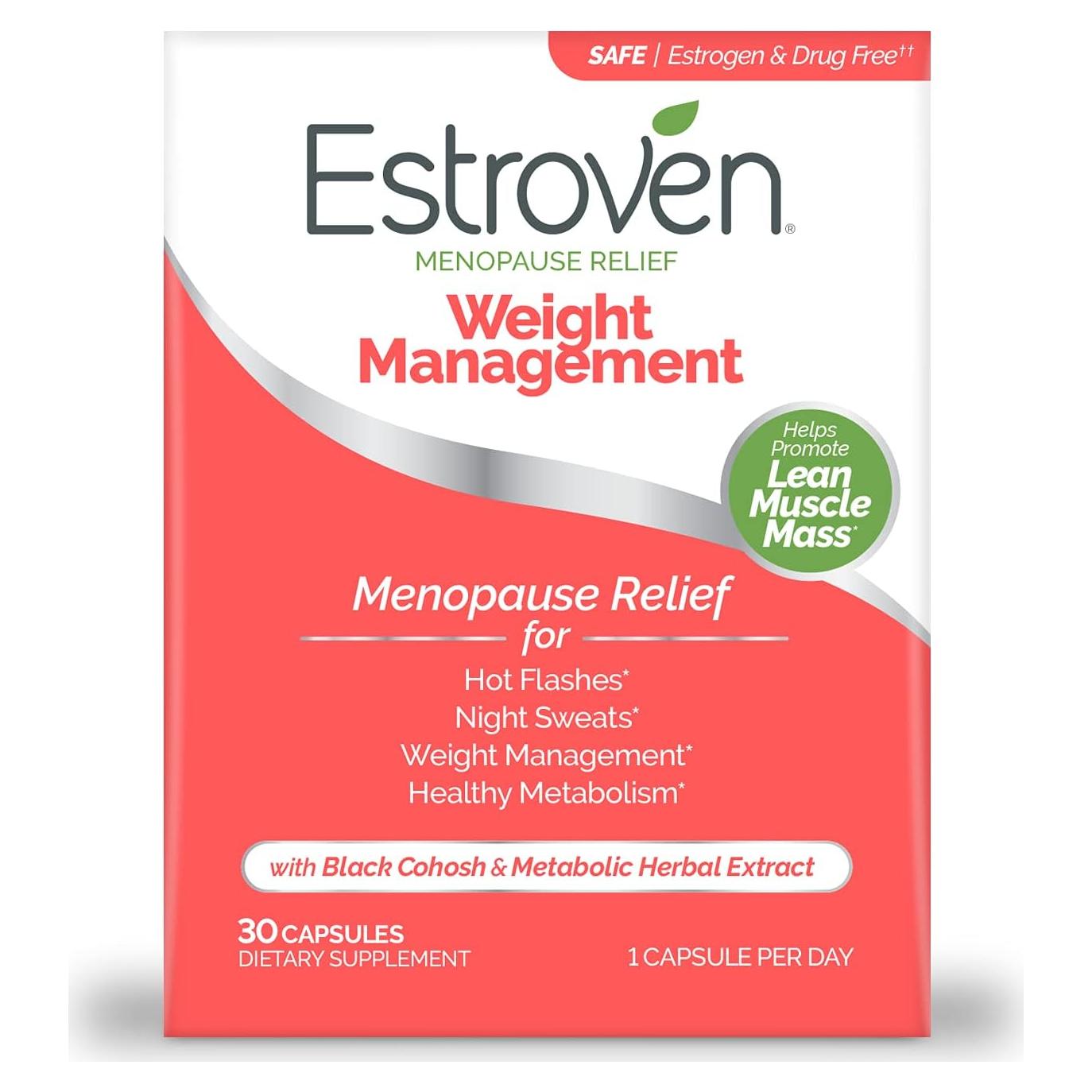 Estroven Manejo de Peso Menopausia 30 Tabletas Sin Gluten