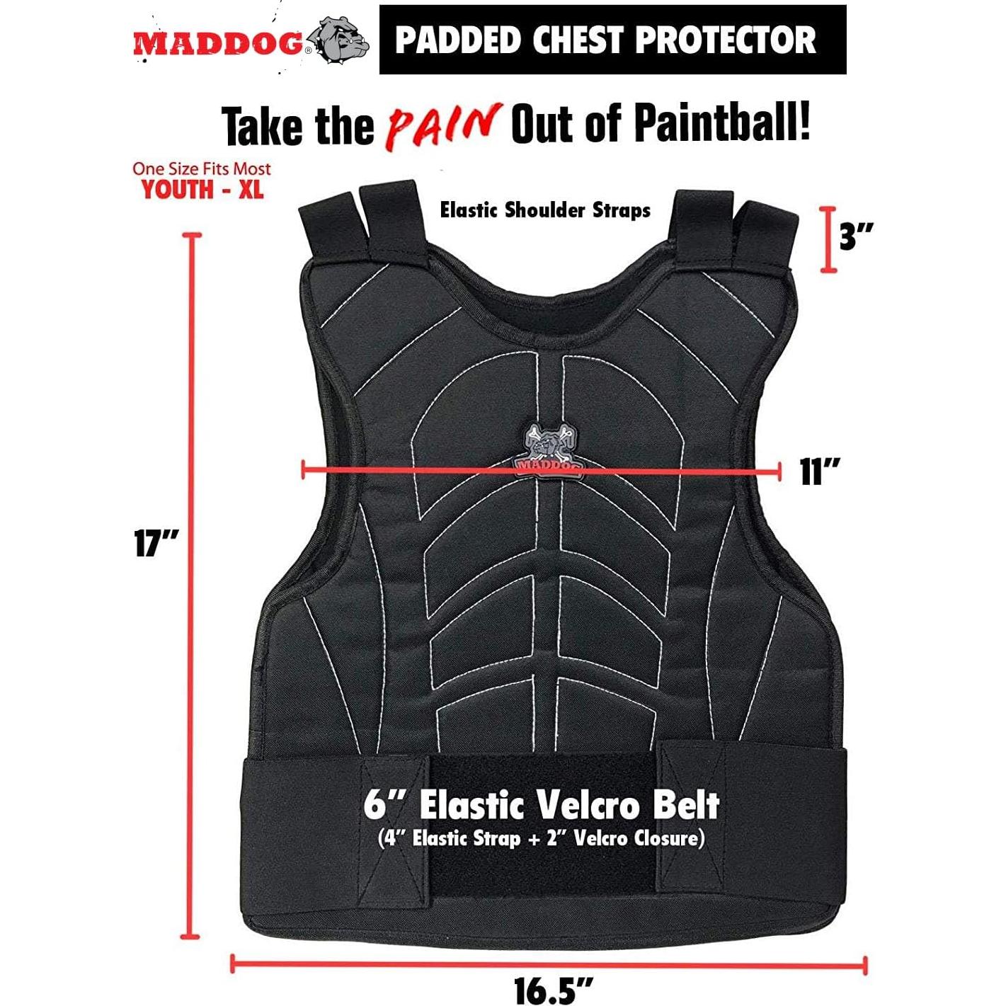 Protector de Pecho Acolchado Maddog para Paintball y Airsoft