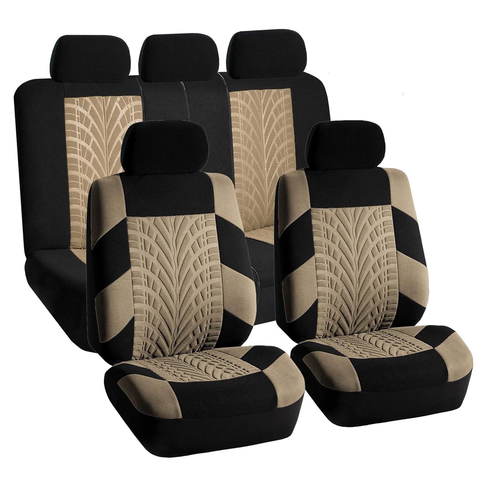 Cubiertas de Asientos de Coche TLH Beige Juego Completo Universal