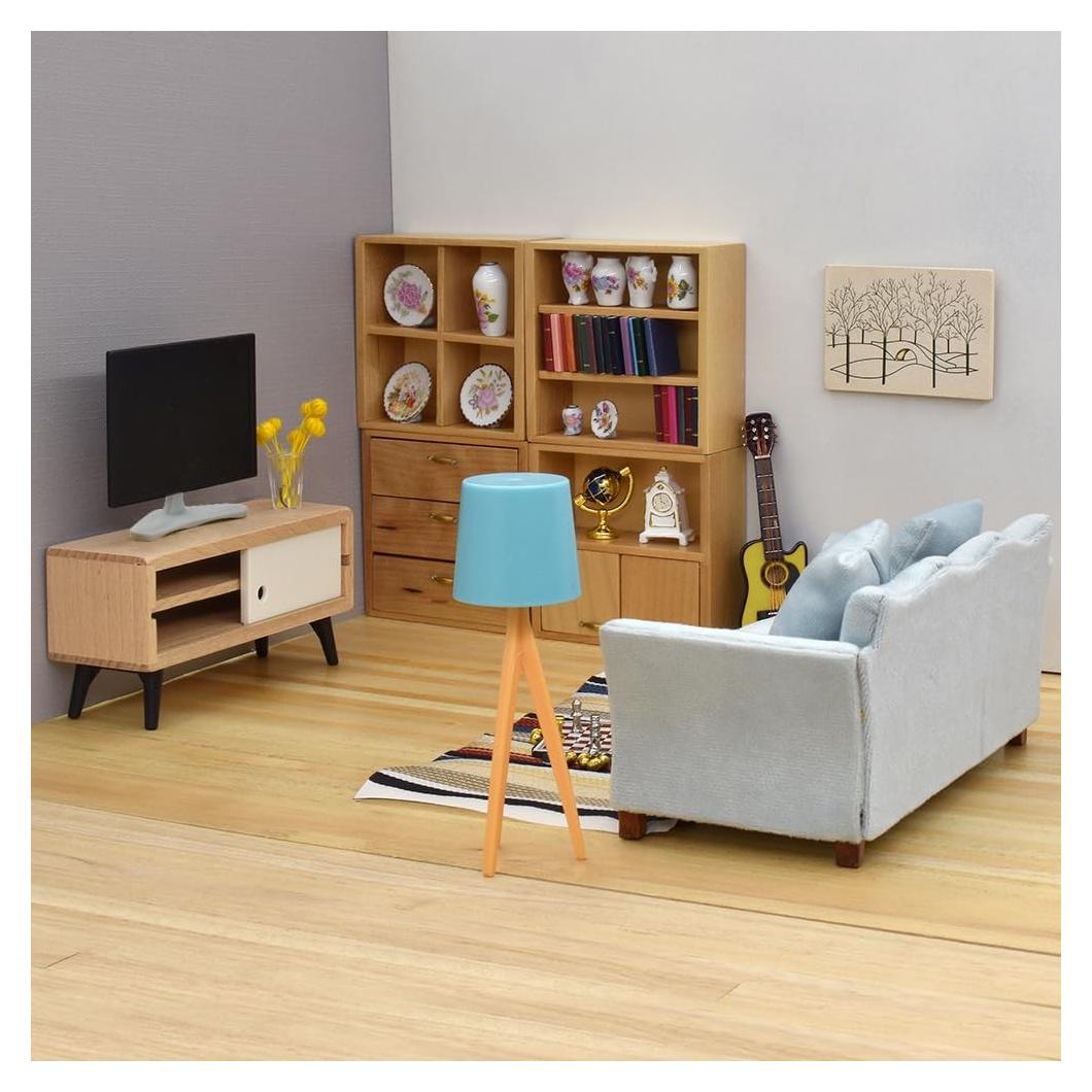 Juego de Muebles de Sala de Casa de Muñecas iLAND 12pcs