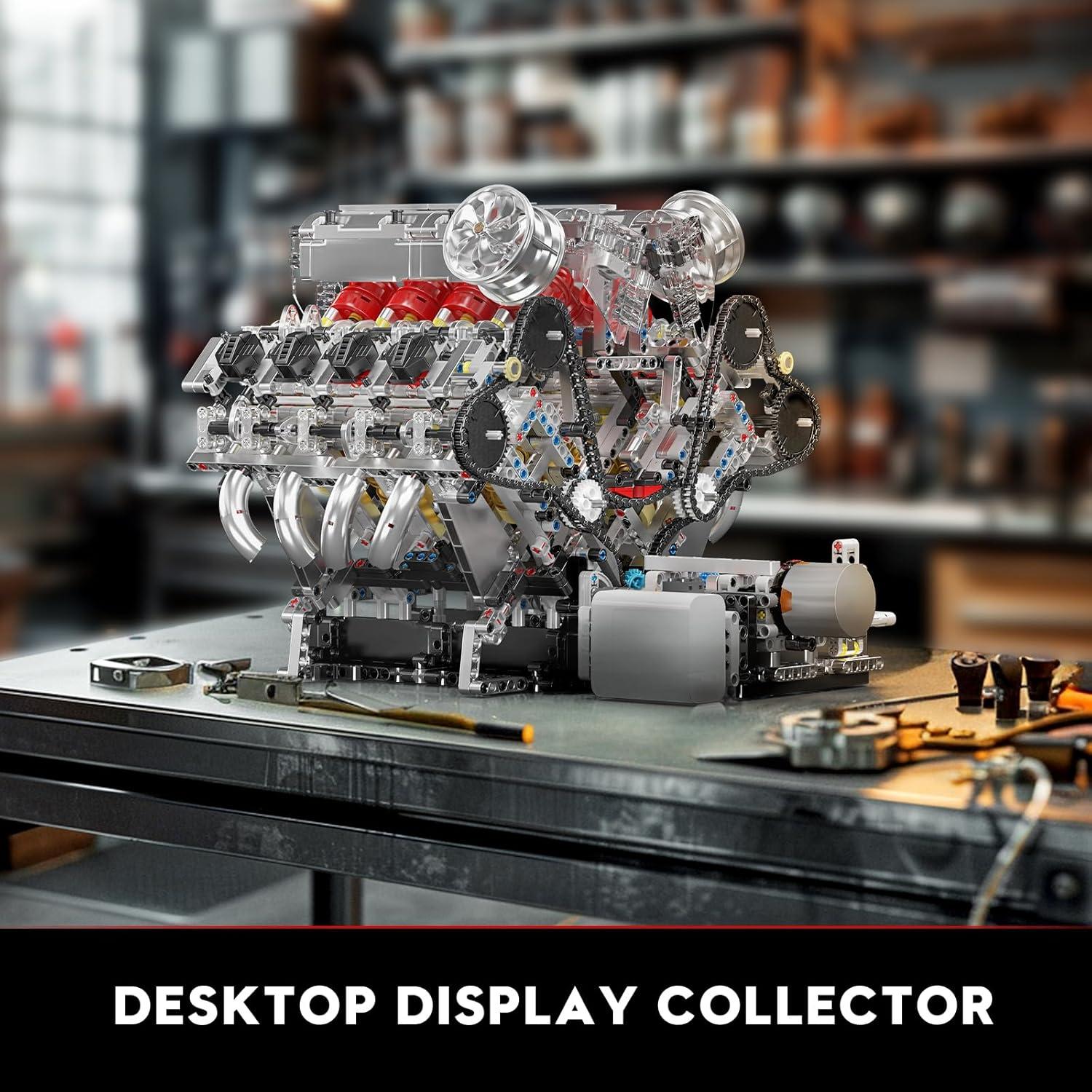 Mould King 10219 Kit Motor V8 2718 Piezas Juguete STEM