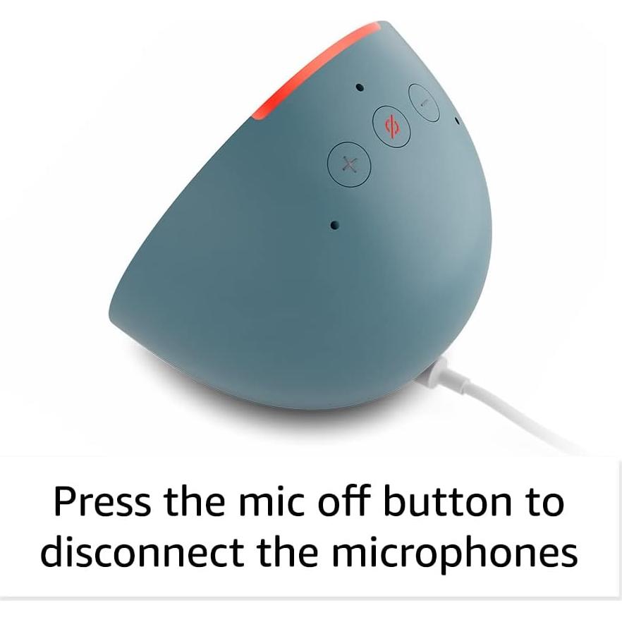 Amazon Echo Pop (newest model), Our smallest speaker with Alexa+ Early Access, Fits in any room, Lavender Bloom