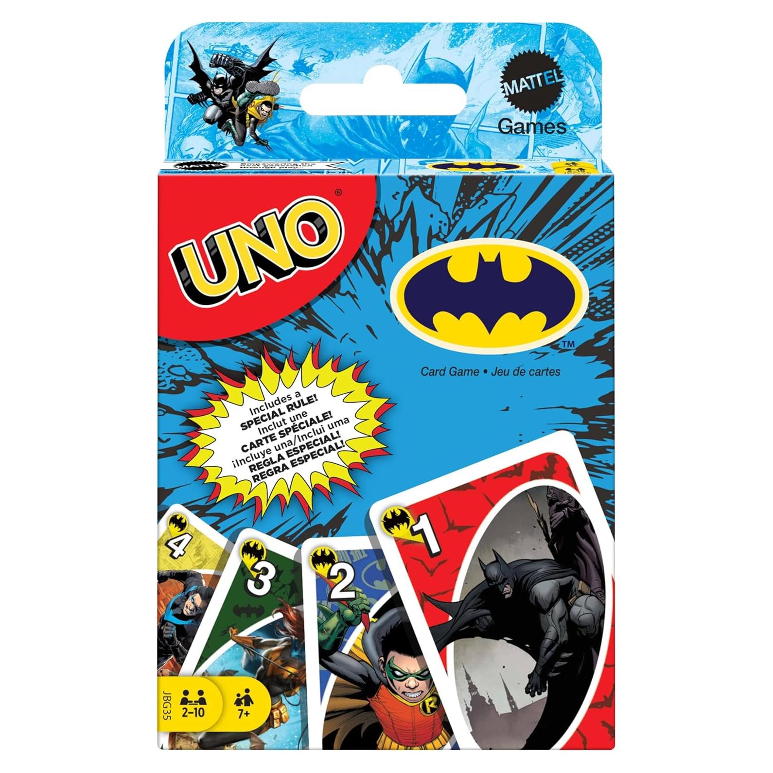 Juego de Cartas UNO Batman Mattel para Niños y Familias