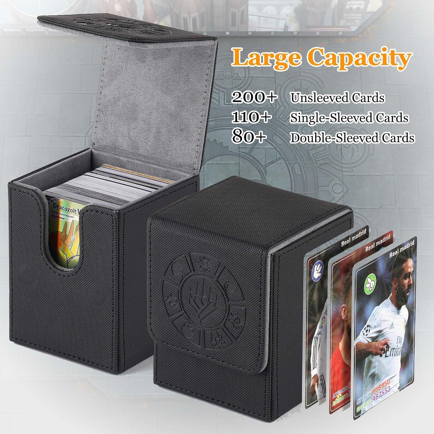 Caja de Barajas Arkeiliy para 200+ Cartas - Negro
